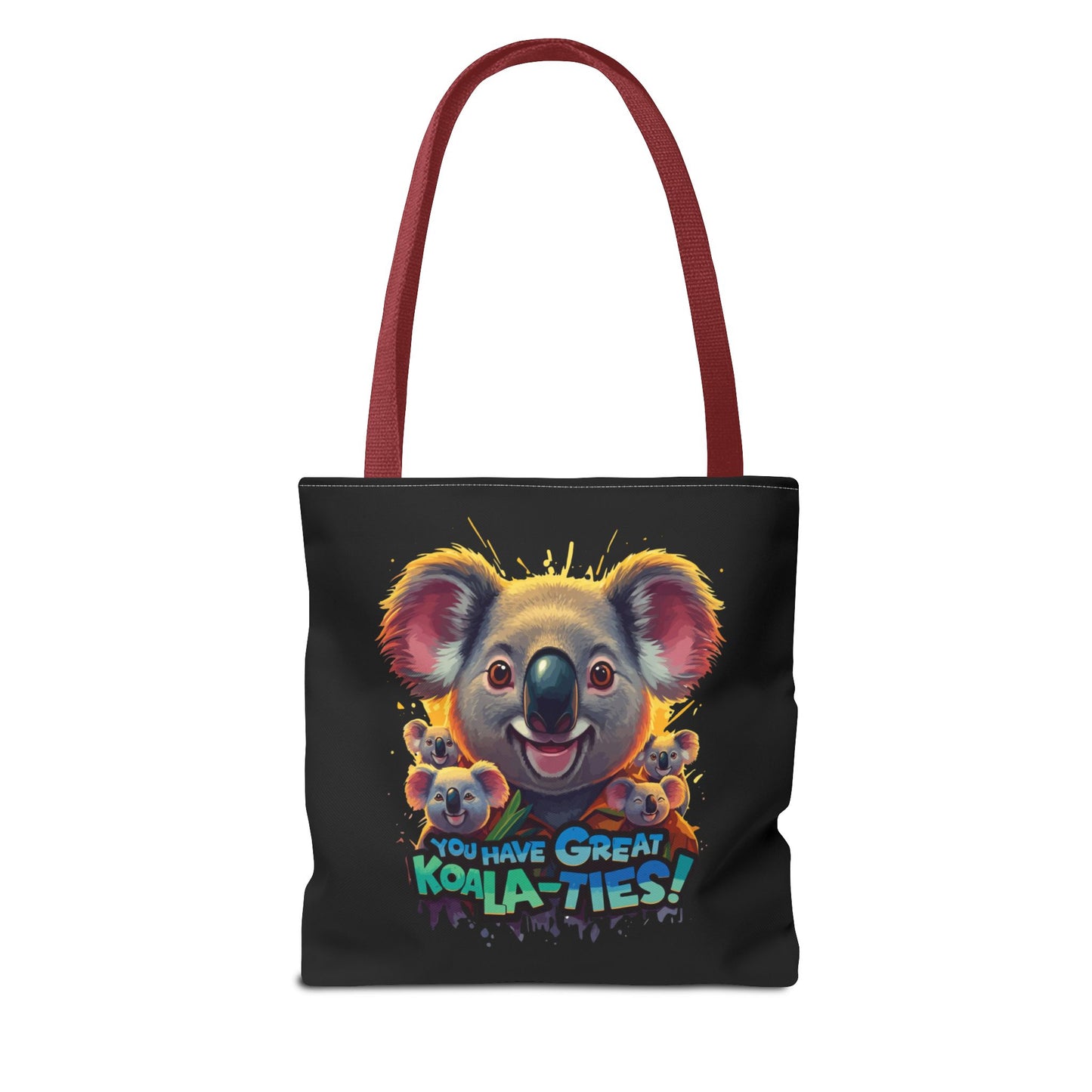 Koala Tote Bag – Funny Animal Pun Bag with Cute Koala Design – Reusable Grocery, Beach, or Everyday Carry Bag – Gift for Koala Lovers