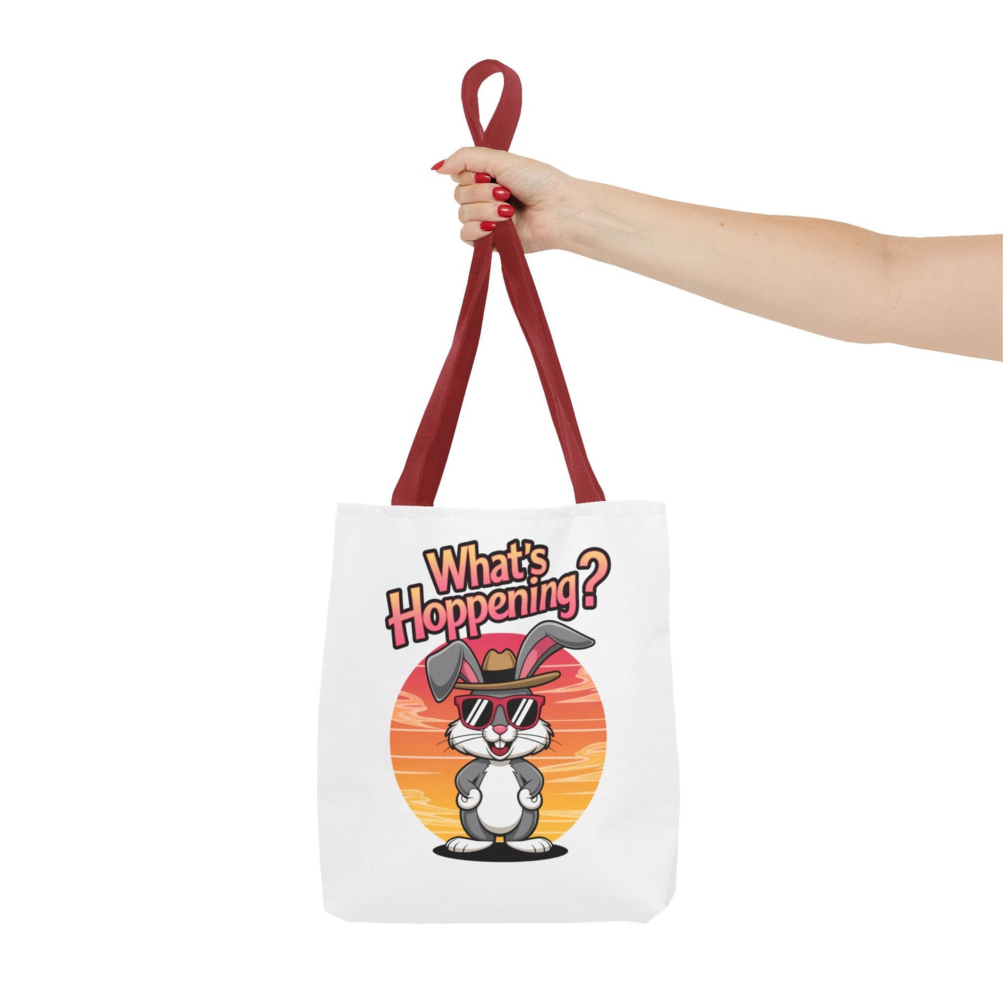 Bunny Tote Bag - 'What's Hoppening'