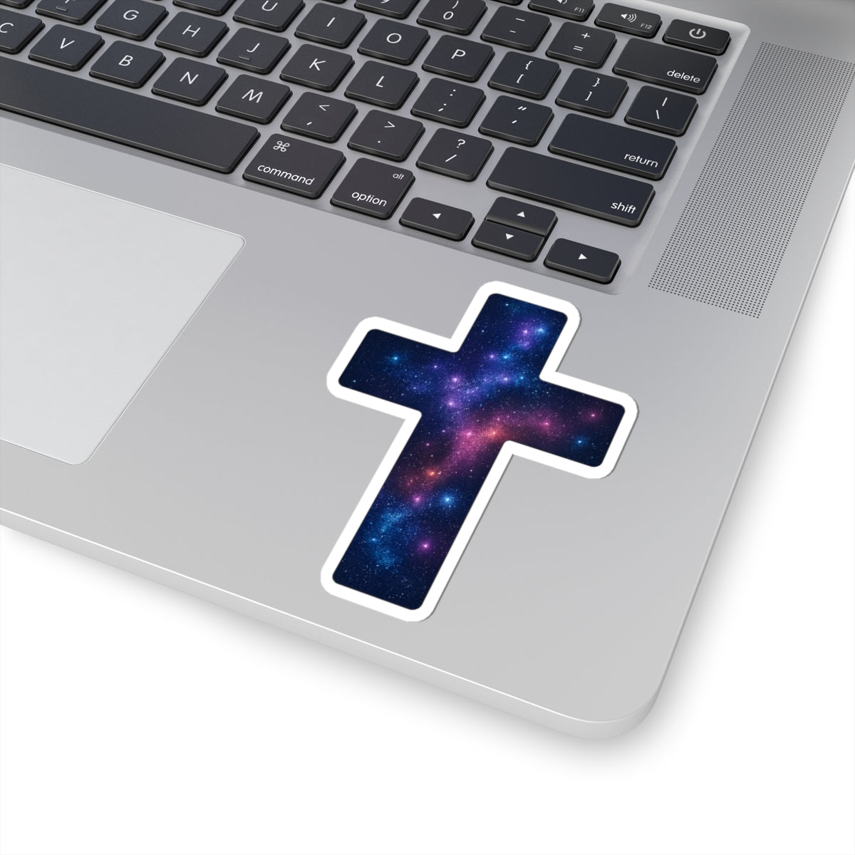 Galactic Cross Kiss-Cut Stickers Spiritual Decal Christian Sticker Easter Decor Religious Cross Sticker Gift for Believers