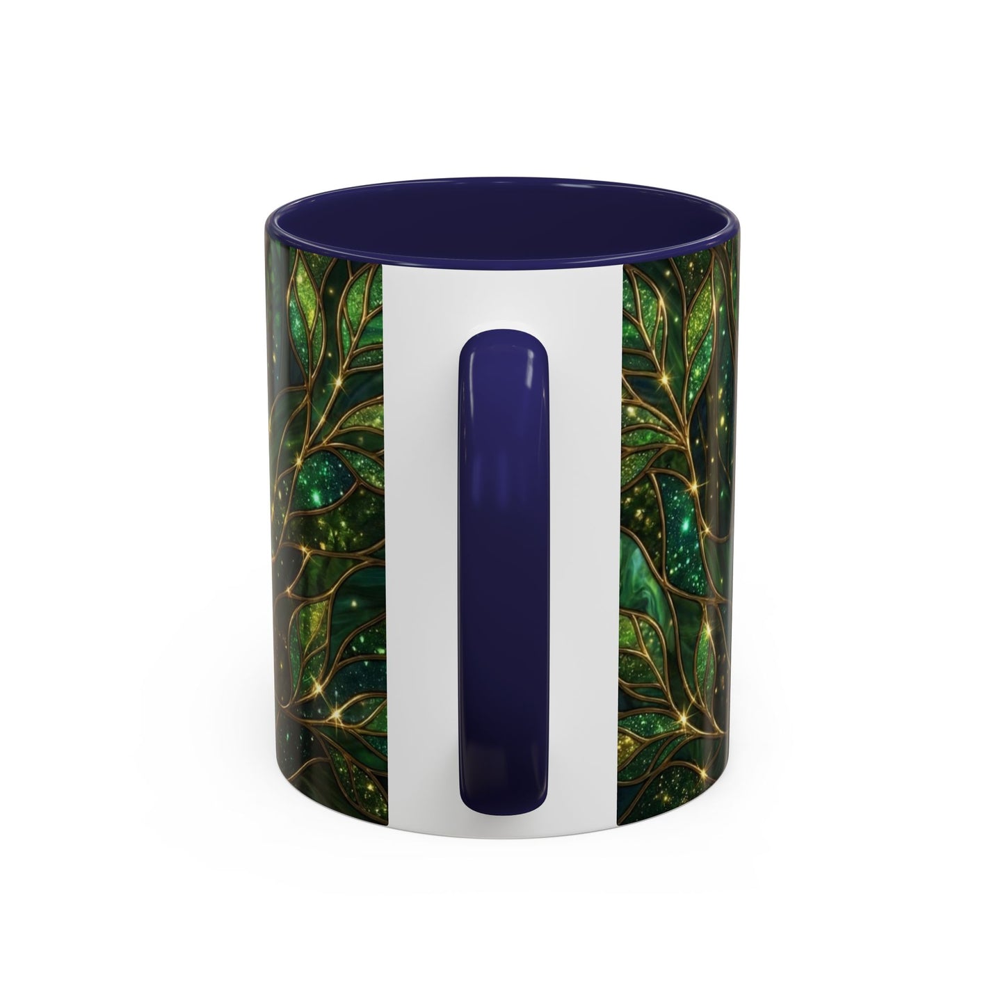 Stained Glass Shamrock Mug, Celtic Irish Coffee Cup, Green Stained Glass Mug, Shamrock Art Mug, St Patrick’s Day Gift
