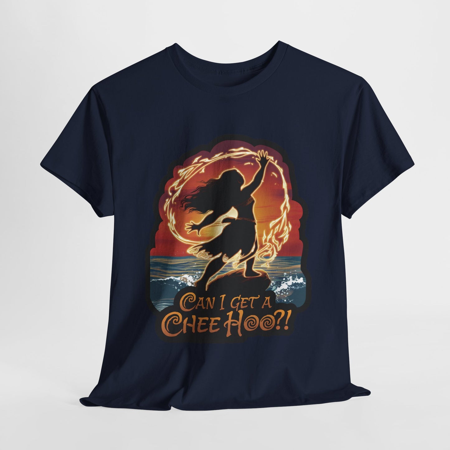 Can I Get a Chee Hoo Shirt – Hawaiian Island Vibes Tee – Hula Dancer Sunset Graphic T-Shirt – Polynesian Luau Party Unisex Top