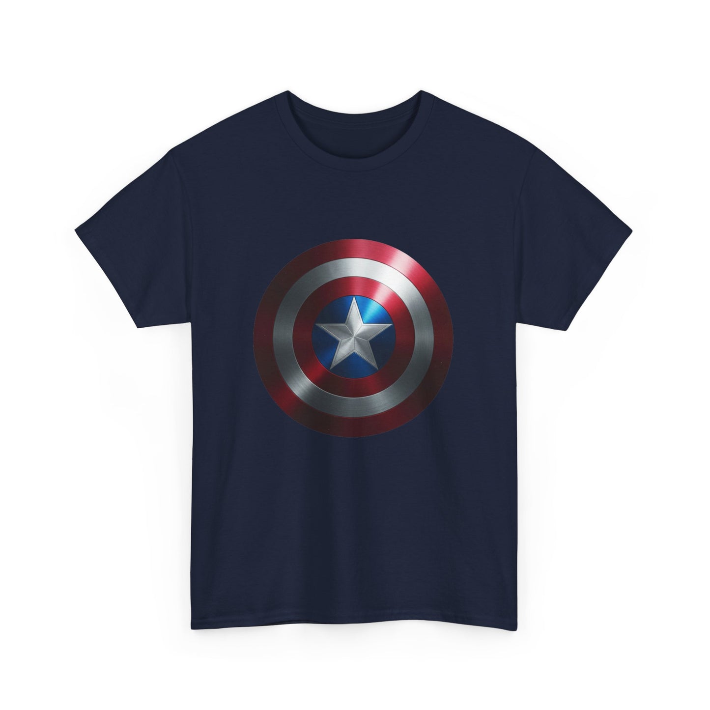 Patriotic Hero Shield Shirt – Star Emblem Graphic Tee – Super Soldier Gift – Comic Inspired Unisex Shirt – Cosplay Convention Top
