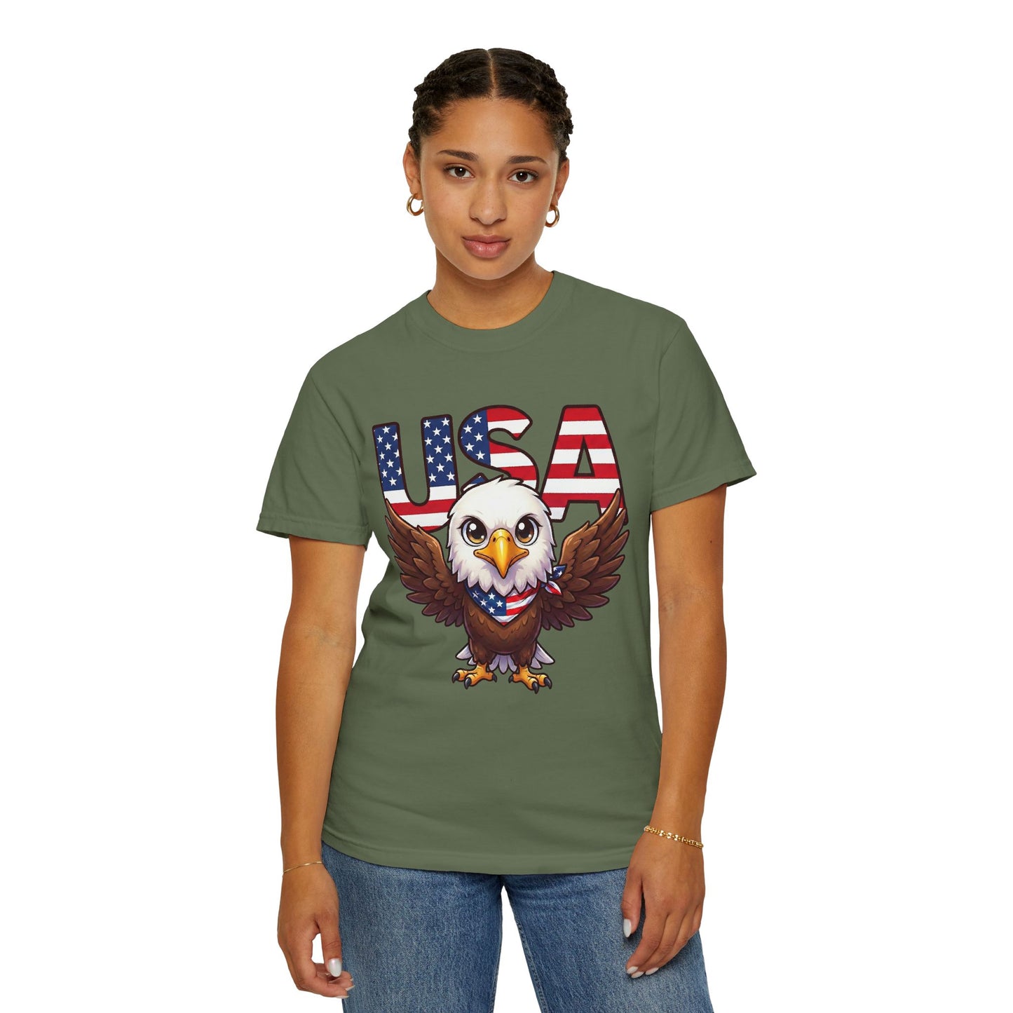 USA Eagle Shirt, Patriotic Comfort Colors Shirt, American Flag Eagle T Shirt, Fourth Of July Shirt, Freedom Graphic Tee, USA Pride Shirt