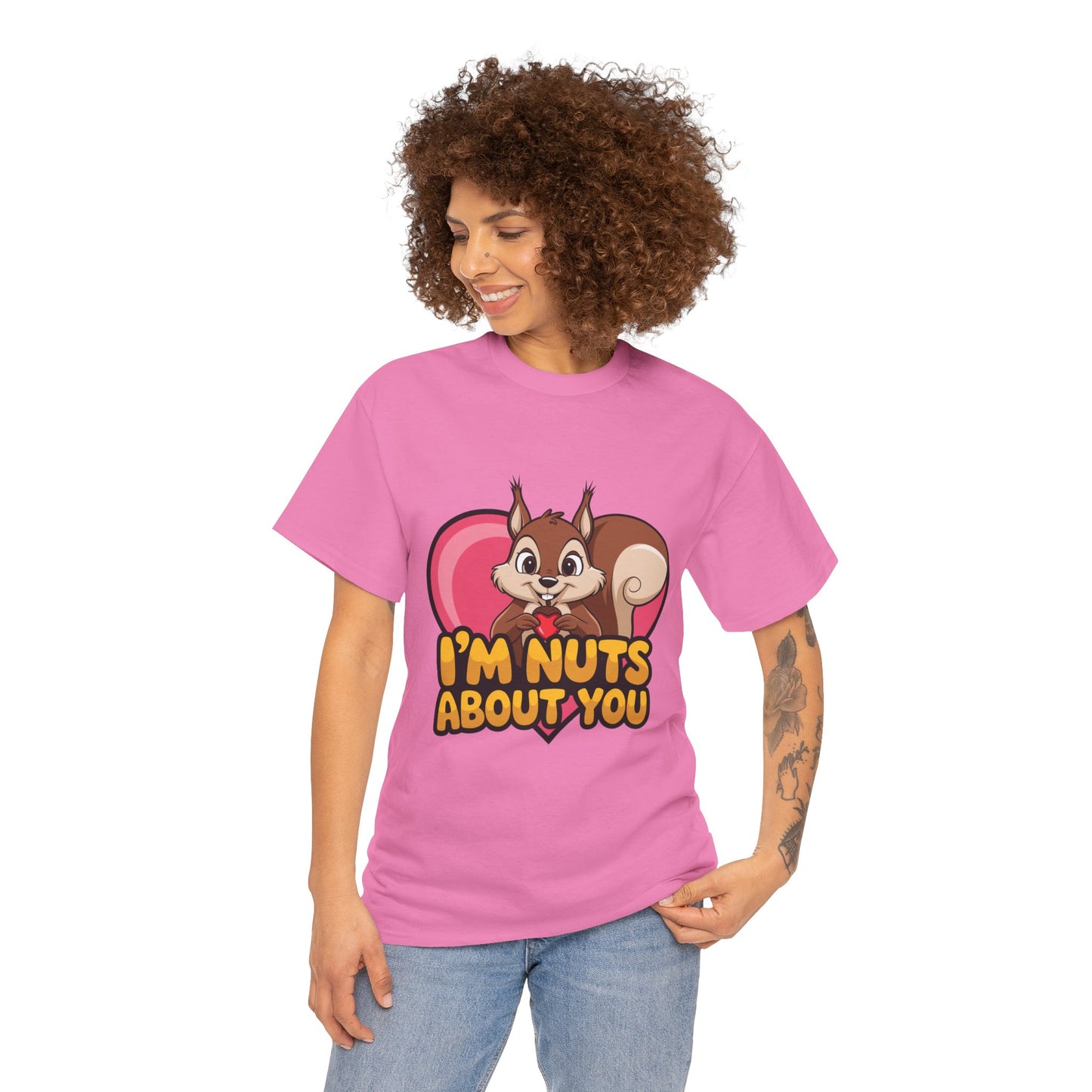 I’m Nuts About You Shirt, Funny Valentine Shirt, Squirrel Love T Shirt, Cute Animal Pun Tee, Valentine Gift For Him Her
