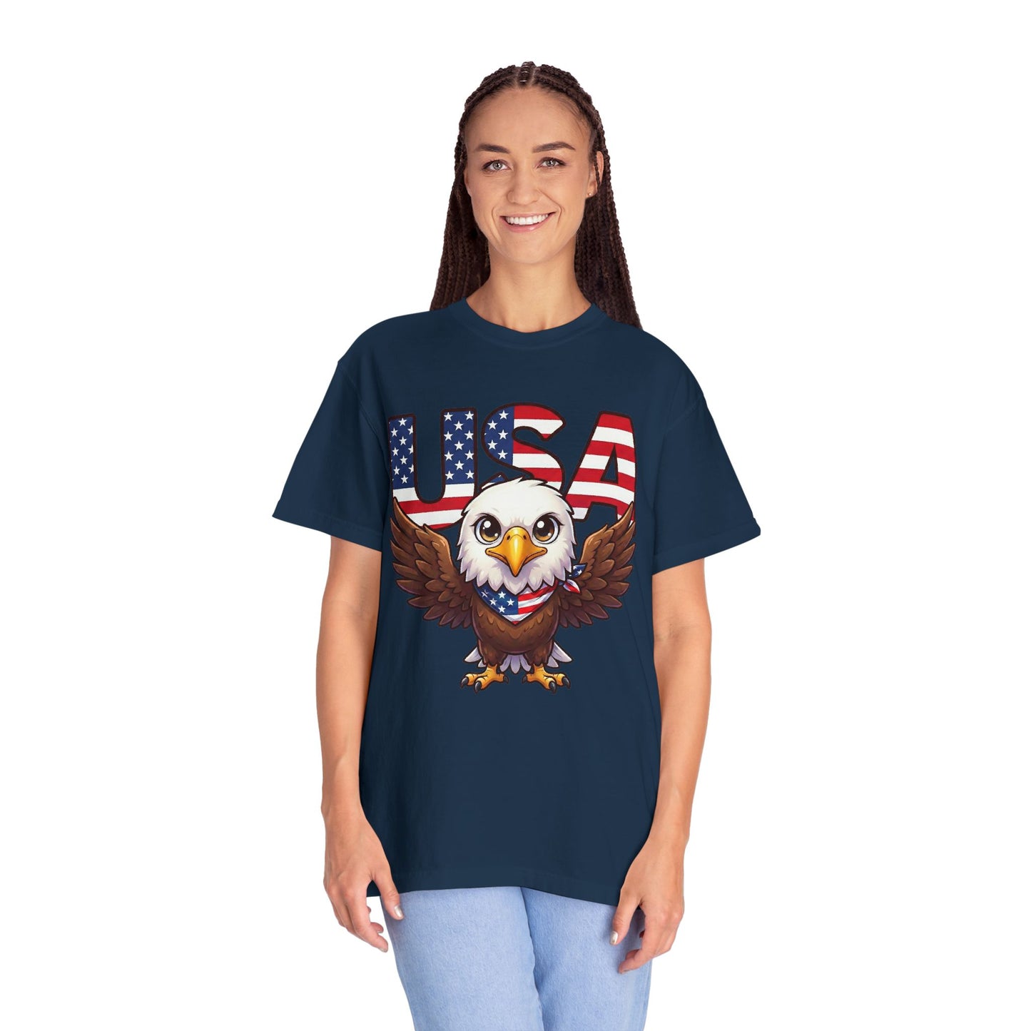 USA Eagle Shirt, Patriotic Comfort Colors Shirt, American Flag Eagle T Shirt, Fourth Of July Shirt, Freedom Graphic Tee, USA Pride Shirt