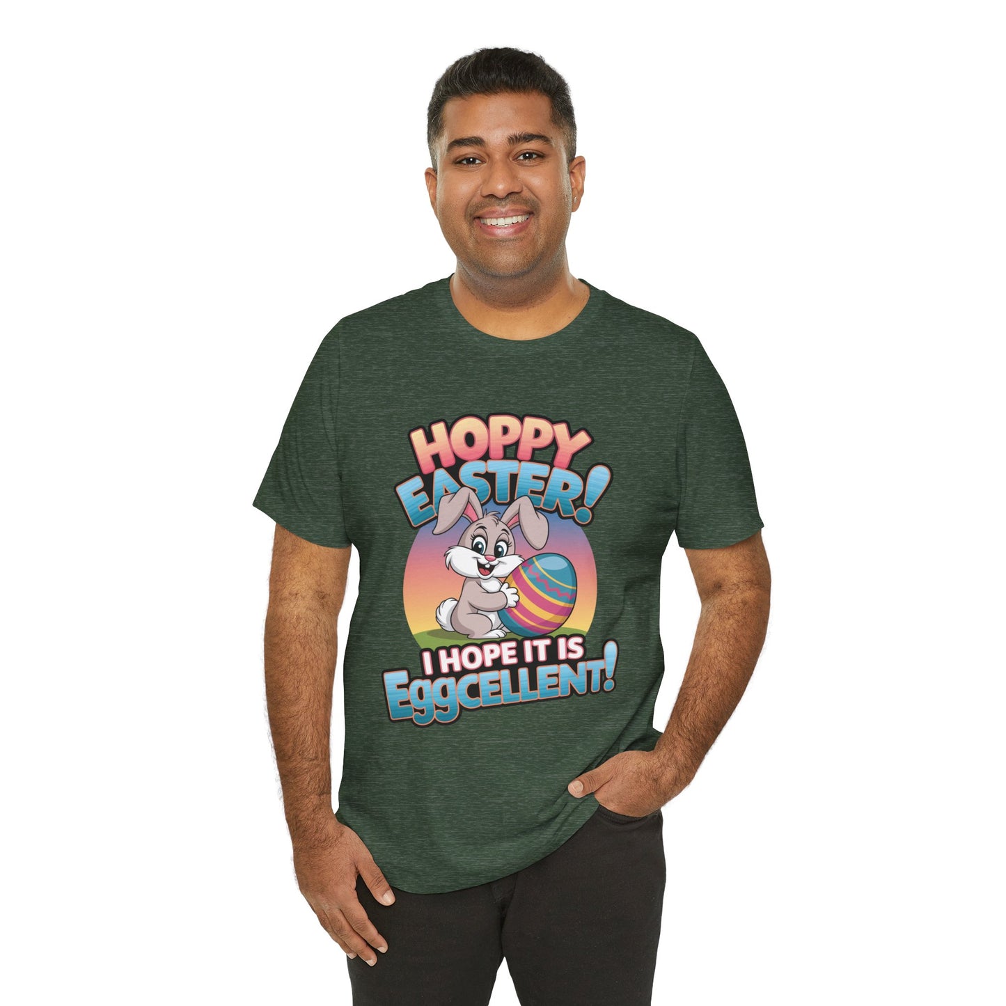 Happy Easter Unisex Tee Easter Shirt Easter Bunny T Shirt Easter Apparel Easter Bunny Outfit
