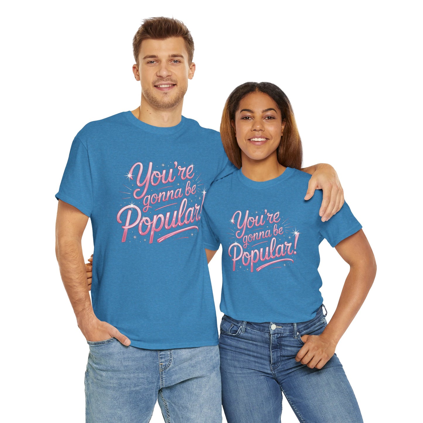 You’re Gonna Be Popular Wicked Musical Tee – Broadway Quote Shirt – Funny Retro Typography T-Shirt for Theatre Fans & Musical Lovers