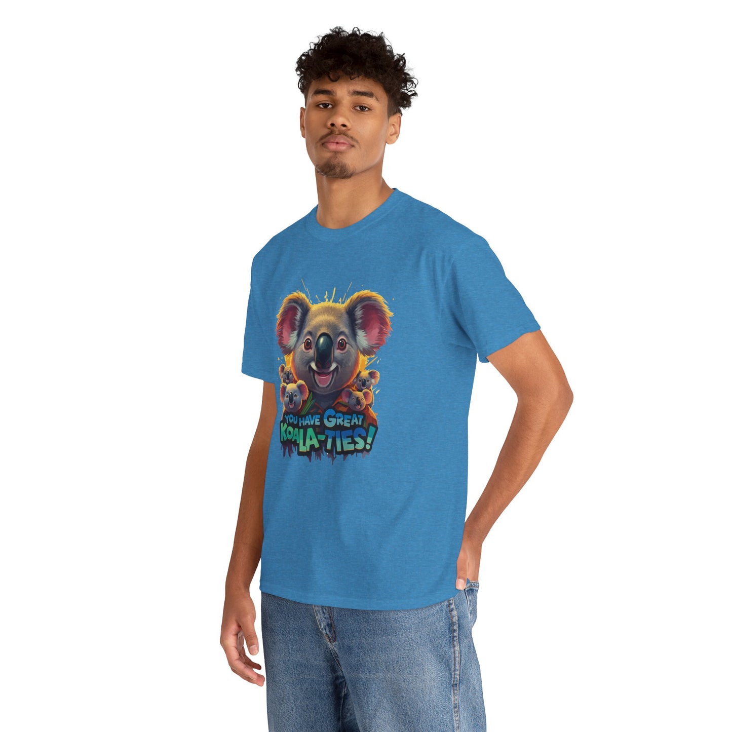 You Have Great Koala‑ties Tee – Cute Koala Pun T‑Shirt, Animal Lover Gift, Funny Wildlife Graphic, Unisex Casual Tee