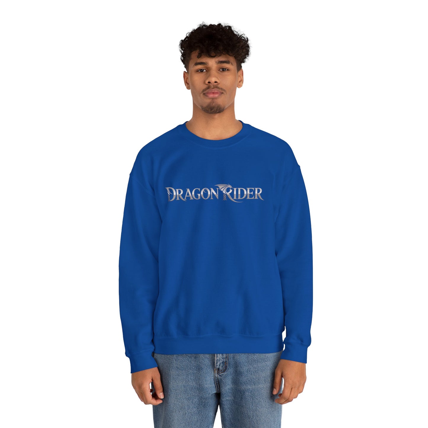 Dragon Rider Sweatshirt | Unisex Fantasy Gamer Crewneck | Nerdy Cozy Mythical Gift | Medieval Dragon Pullover | Geek Cosplay Style