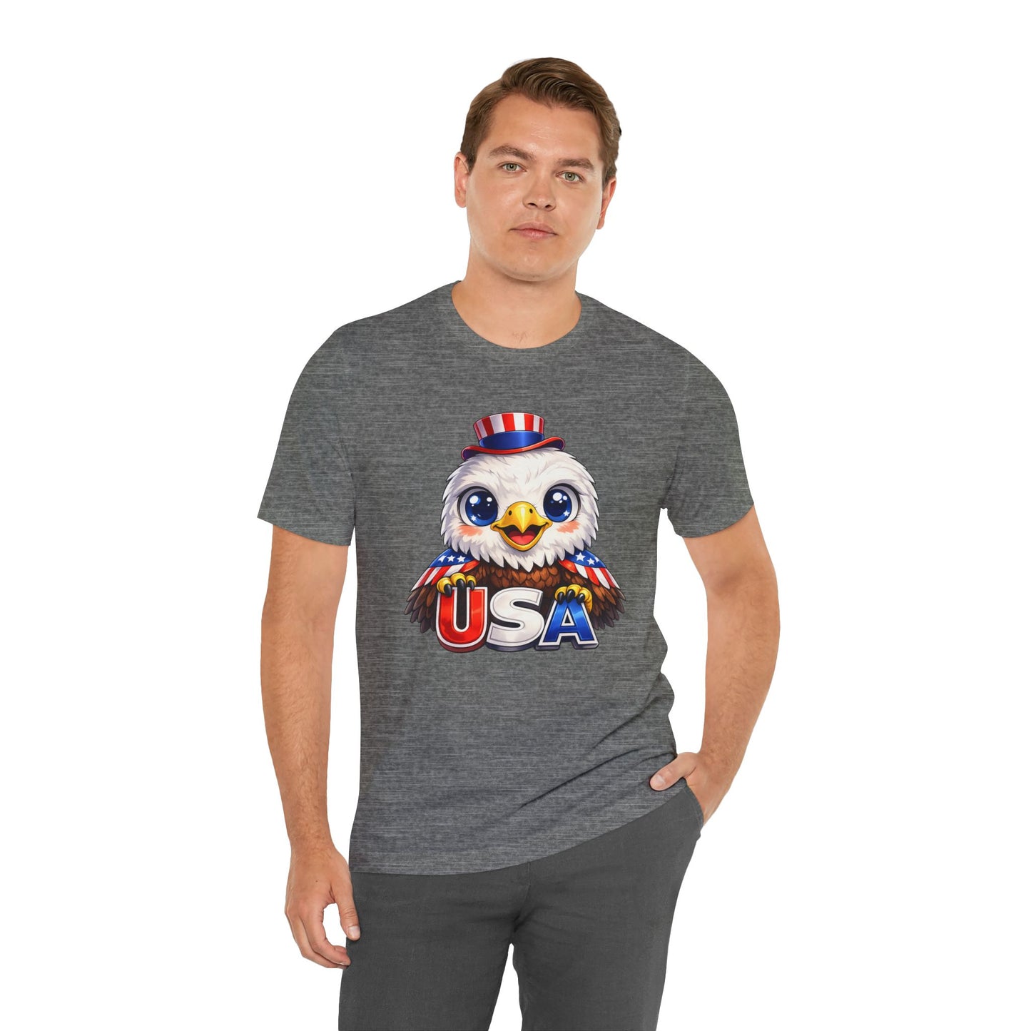 Cute USA Eagle Shirt, Patriotic Eagle T Shirt, Fourth Of July Shirt, American Flag Eagle Tee, Freedom Graphic Shirt, USA Pride Top