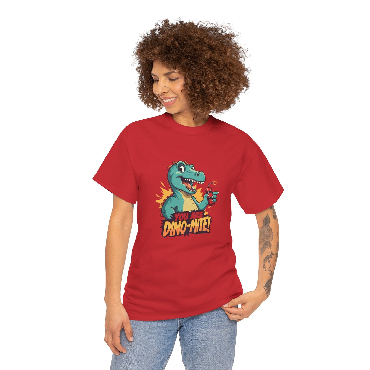 You Are Dino-Mite T-Shirt – Funny Dinosaur Graphic Tee | Cute T-Rex Shirt for Kids & Adults | Unisex Dino Lover Gift | Explosion Design