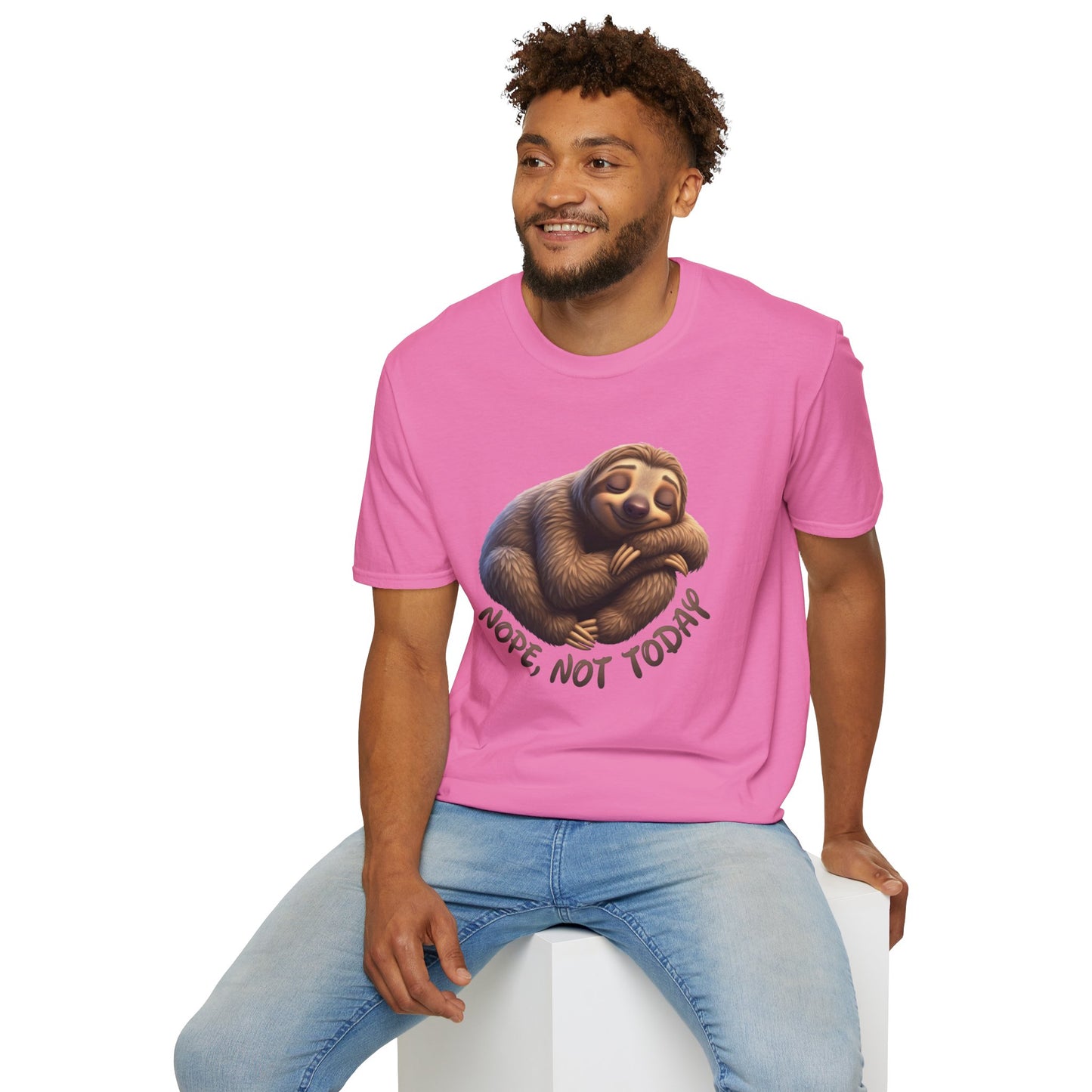 Nope Not Today Sloth T-Shirt, Funny Lazy Day Shirt, Cute Animal Lover Tee, Relaxed Humor Top, Chill Gift Idea For Men And Women