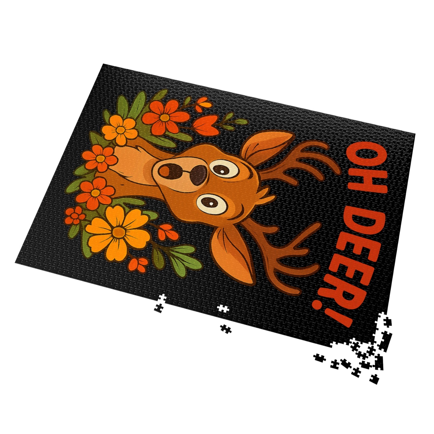 Jigsaw Puzzle - Oh Deer Animal Puzzle Deer Game Family Fun Night