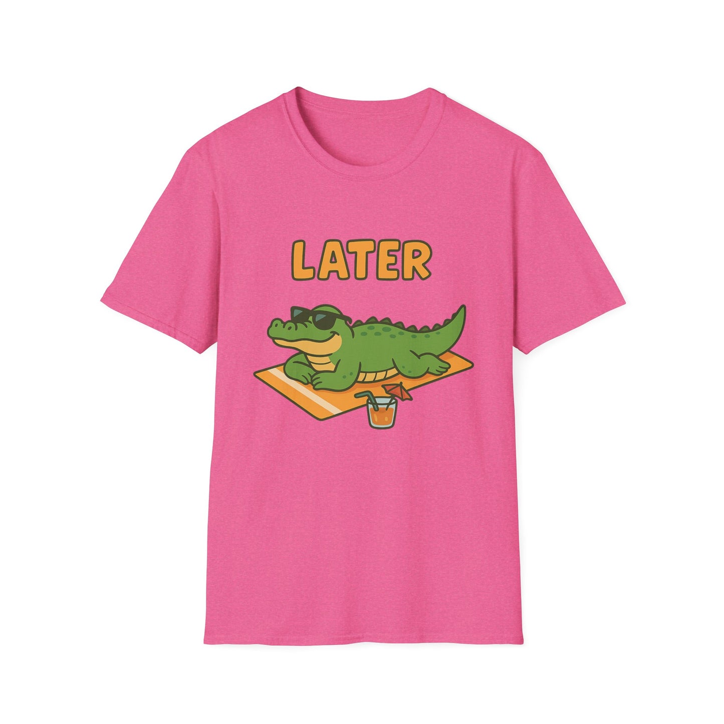 Later Gator Graphic Tee - Funny Alligator T-Shirt | Funny Summer Shirt | Trendy Animal Tee | Cute Gator Gift | Y2K Retro Humor Tee
