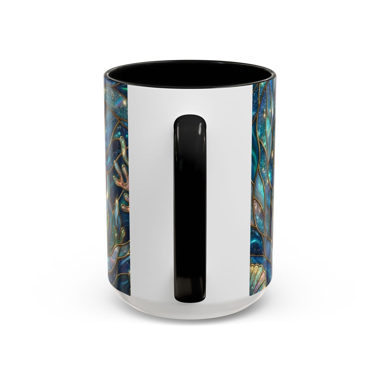 Seal Coffee Mug, Stained Glass Seal Mug, Cute Ocean Animal Art Mug, Marine Life Gift, Unique Ceramic Coffee Cup, 11oz 15oz Wildlife Mug