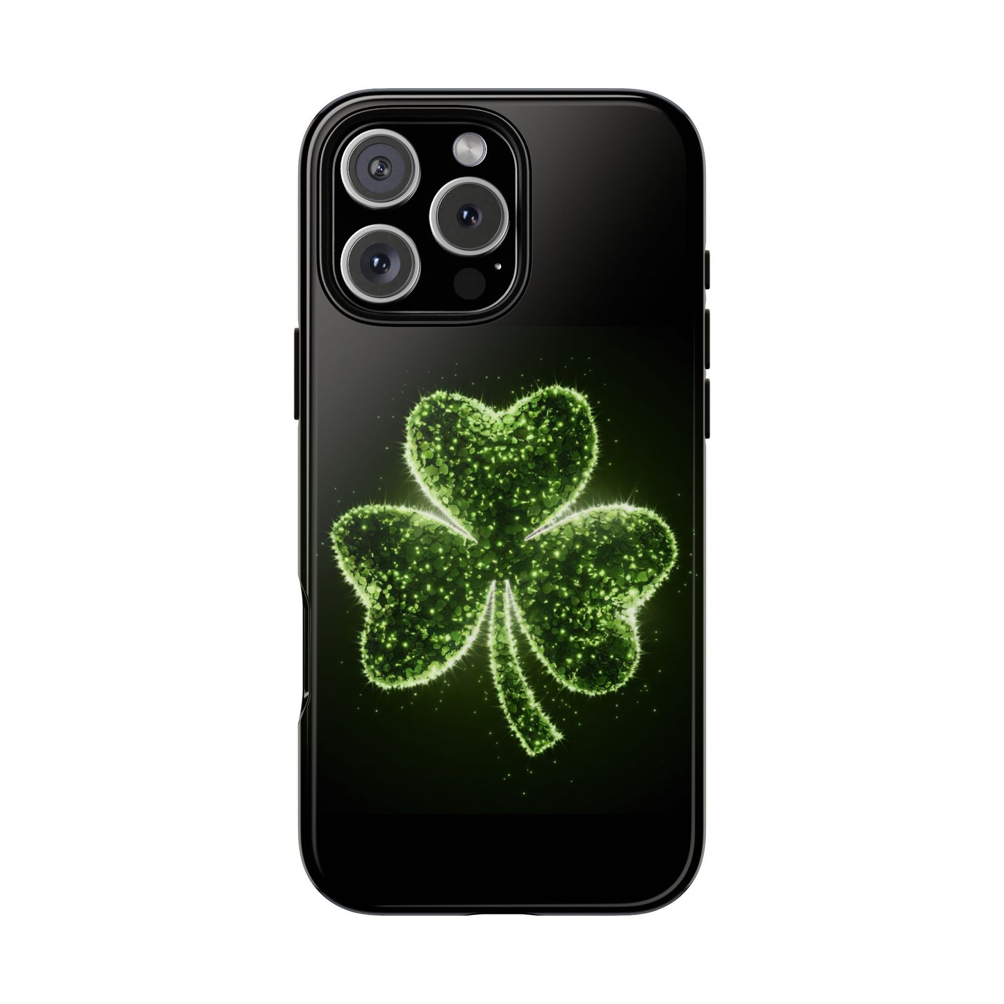 iPhone Tough Case - Shiny Shamrock Design