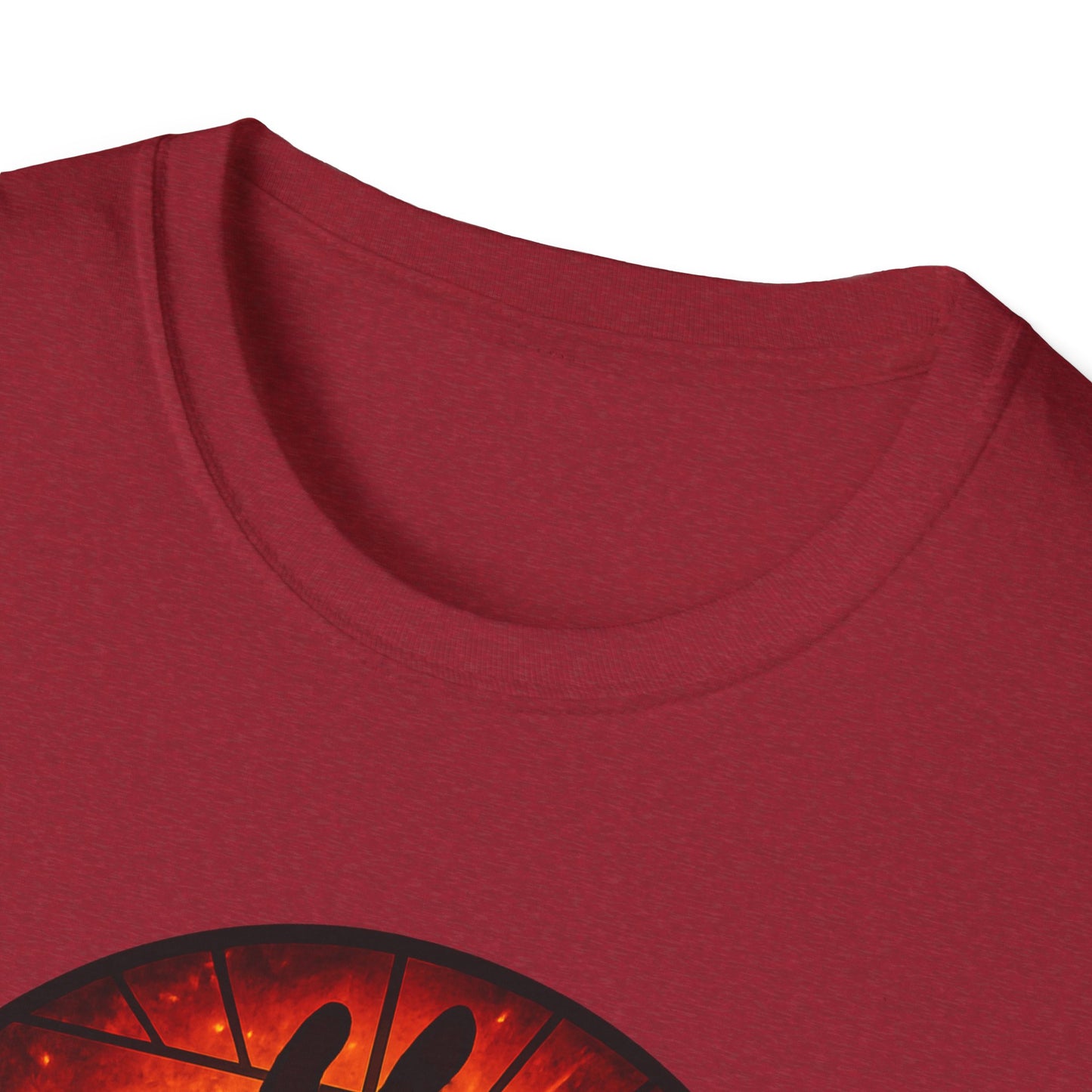Zombie Hand Sunset T-Shirt – Stained Glass Horror Shirt, Halloween Gothic Tee, Undead Rising Art Tee, Creepy Spooky Shirt for Fall