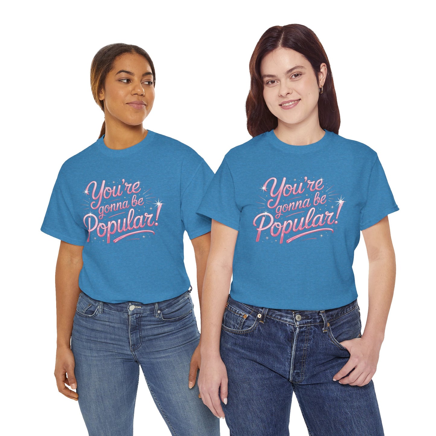 You’re Gonna Be Popular Wicked Musical Tee – Broadway Quote Shirt – Funny Retro Typography T-Shirt for Theatre Fans & Musical Lovers