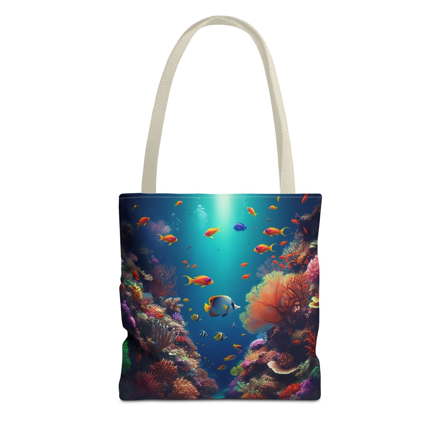 Coral Reef Illustrated Tote Bag