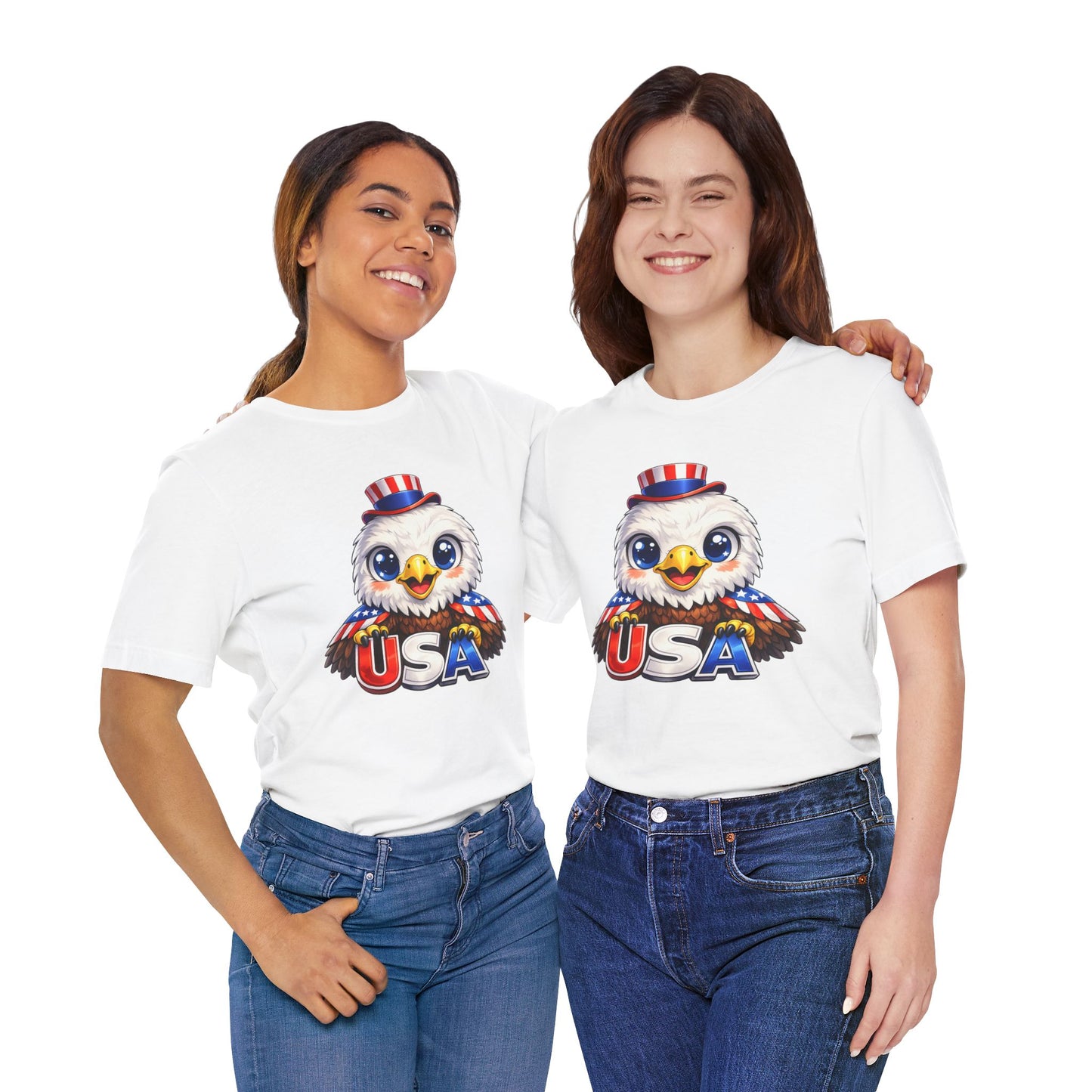Cute USA Eagle Shirt, Patriotic Eagle T Shirt, Fourth Of July Shirt, American Flag Eagle Tee, Freedom Graphic Shirt, USA Pride Top