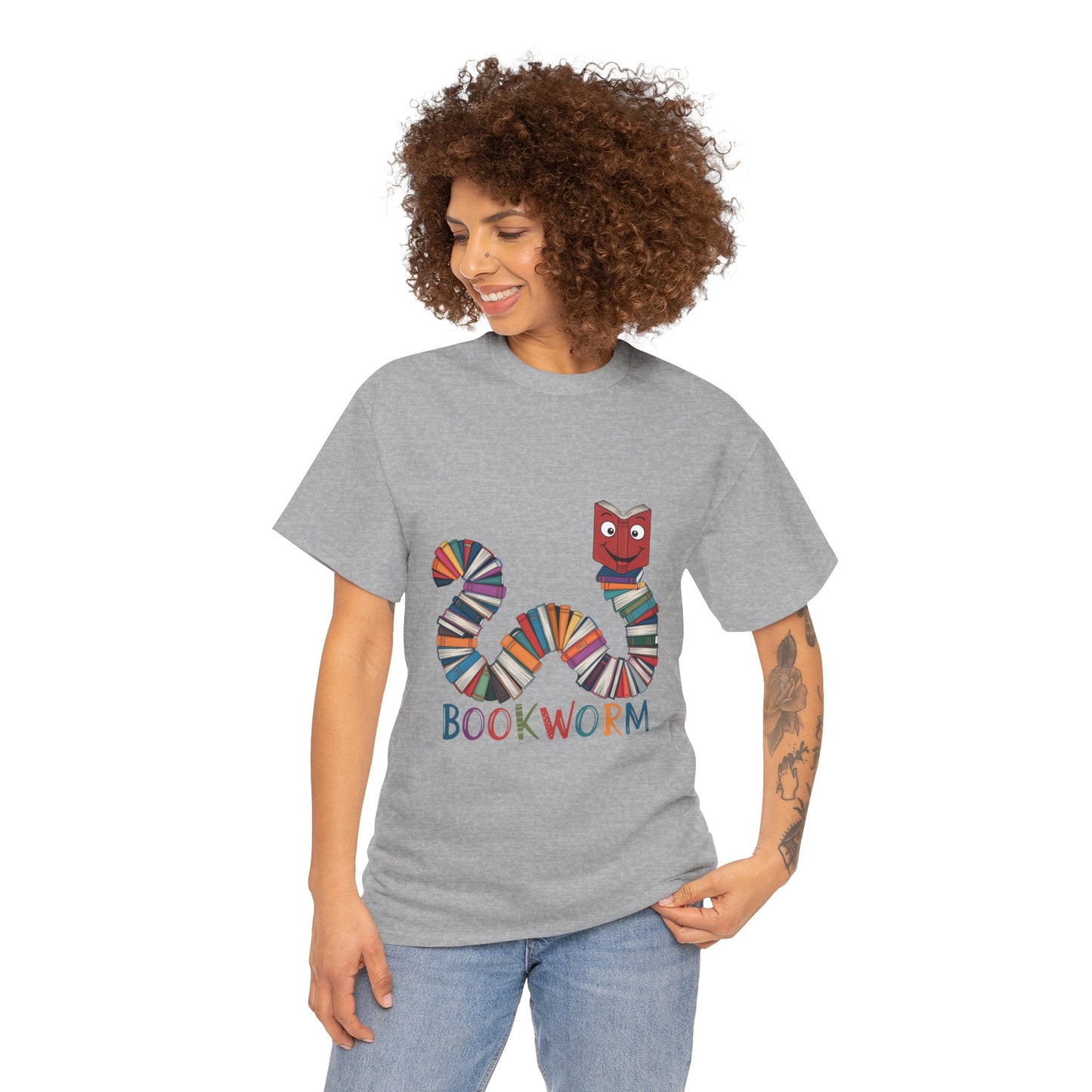 Cute Bookworm Shirt – Funny Reading Lover Tee – Teacher Gift – Kids Book Tee – Unisex Book Nerd Shirt – Book Club Graphic T-Shirt