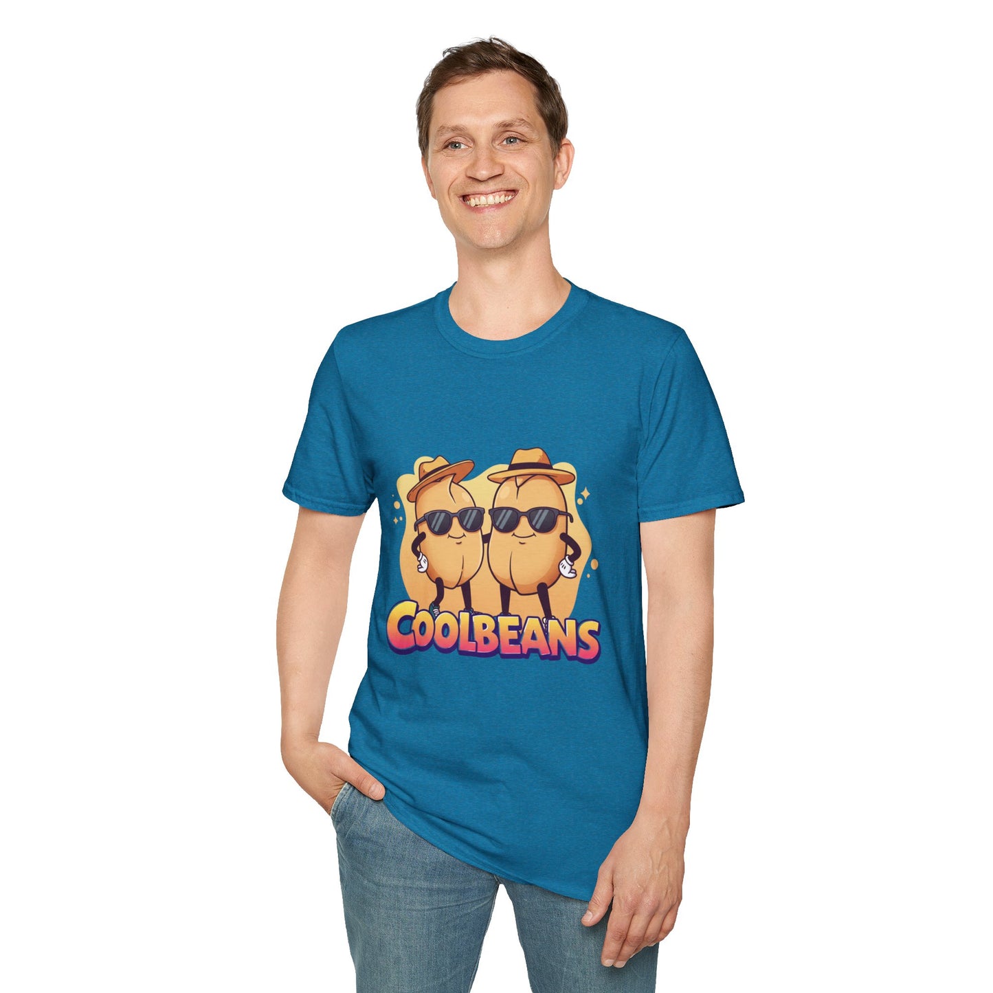 Cool Beans T-Shirt - Two Cooler-Than-Cool Beans With Sunglasses, Quirky Food-Pun Gift Tee for Him, Her or Besties - Perfect Humor and Style