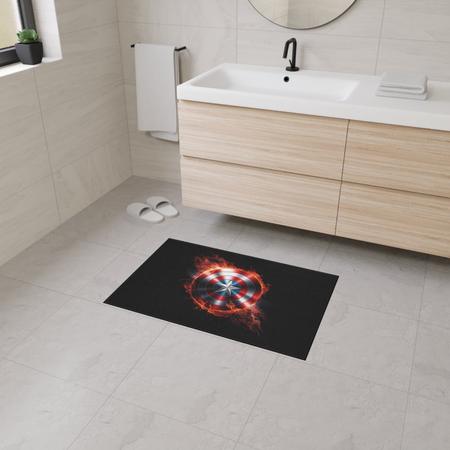 Captain's Shield Heavy Duty Floor Mat - Durable and Stylish for Home and Office