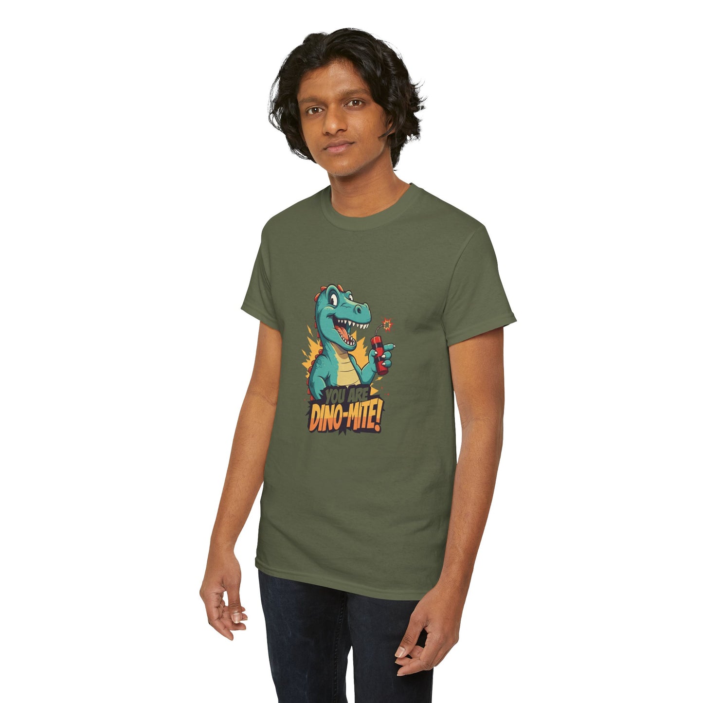 You Are Dino-Mite T-Shirt – Funny Dinosaur Graphic Tee | Cute T-Rex Shirt for Kids & Adults | Unisex Dino Lover Gift | Explosion Design