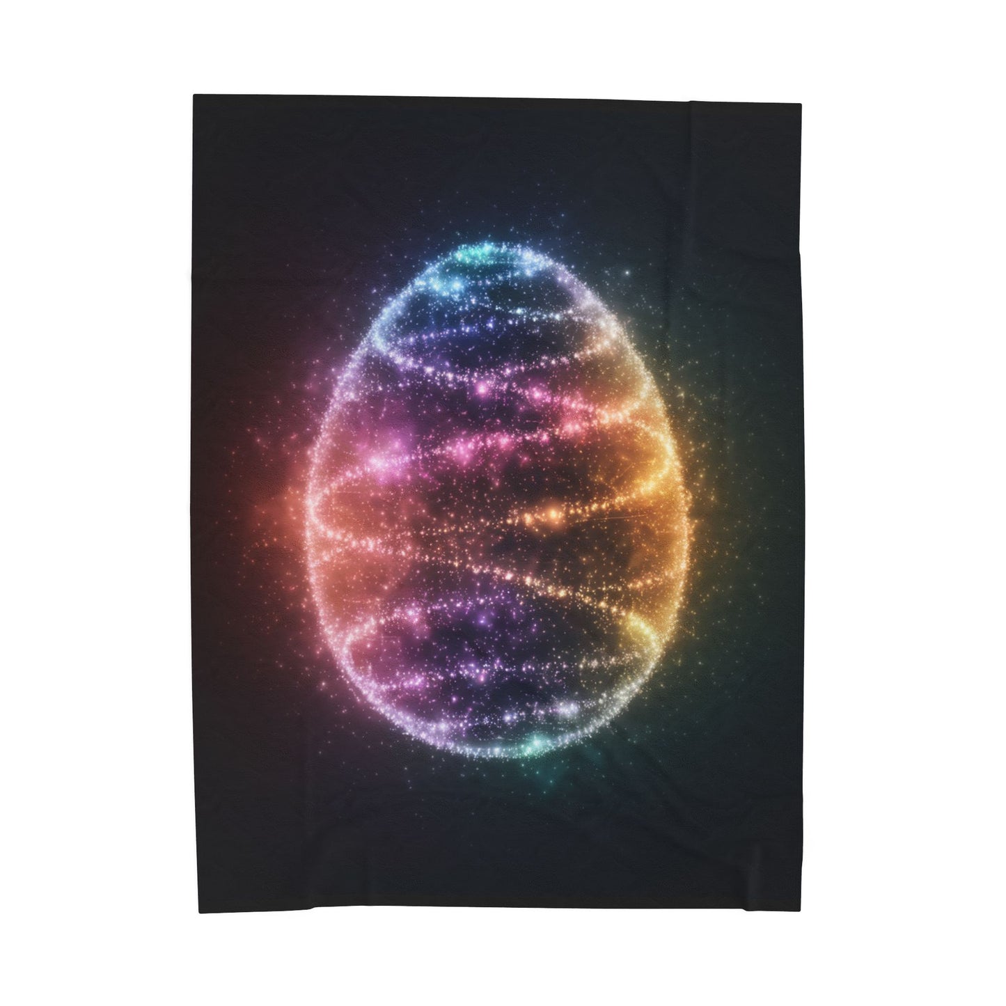 Easter Egg Blanket Bioluminescent Easter Egg Throw Decor Blanket Easter Decoration