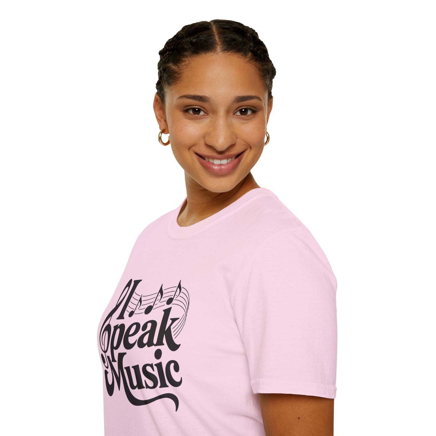 I Speak Music Shirt | Funny Music Lover T-Shirt | Gift for Musicians, Choir, Band Teachers & Music Students | Treble Clef Graphic Tee