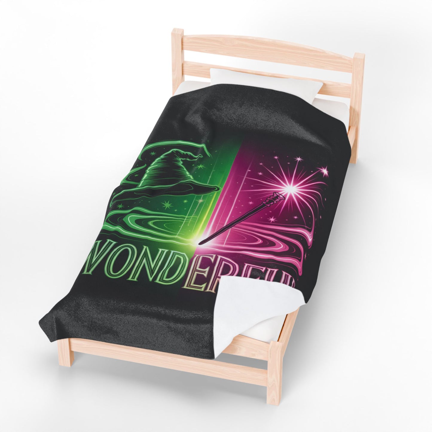 Wonderful Broadway-Inspired Blanket, Neon Theater Throw, Cozy Musical Gift, Soft Fleece Bed Blanket, Magical Room Decor For Broadway Fans