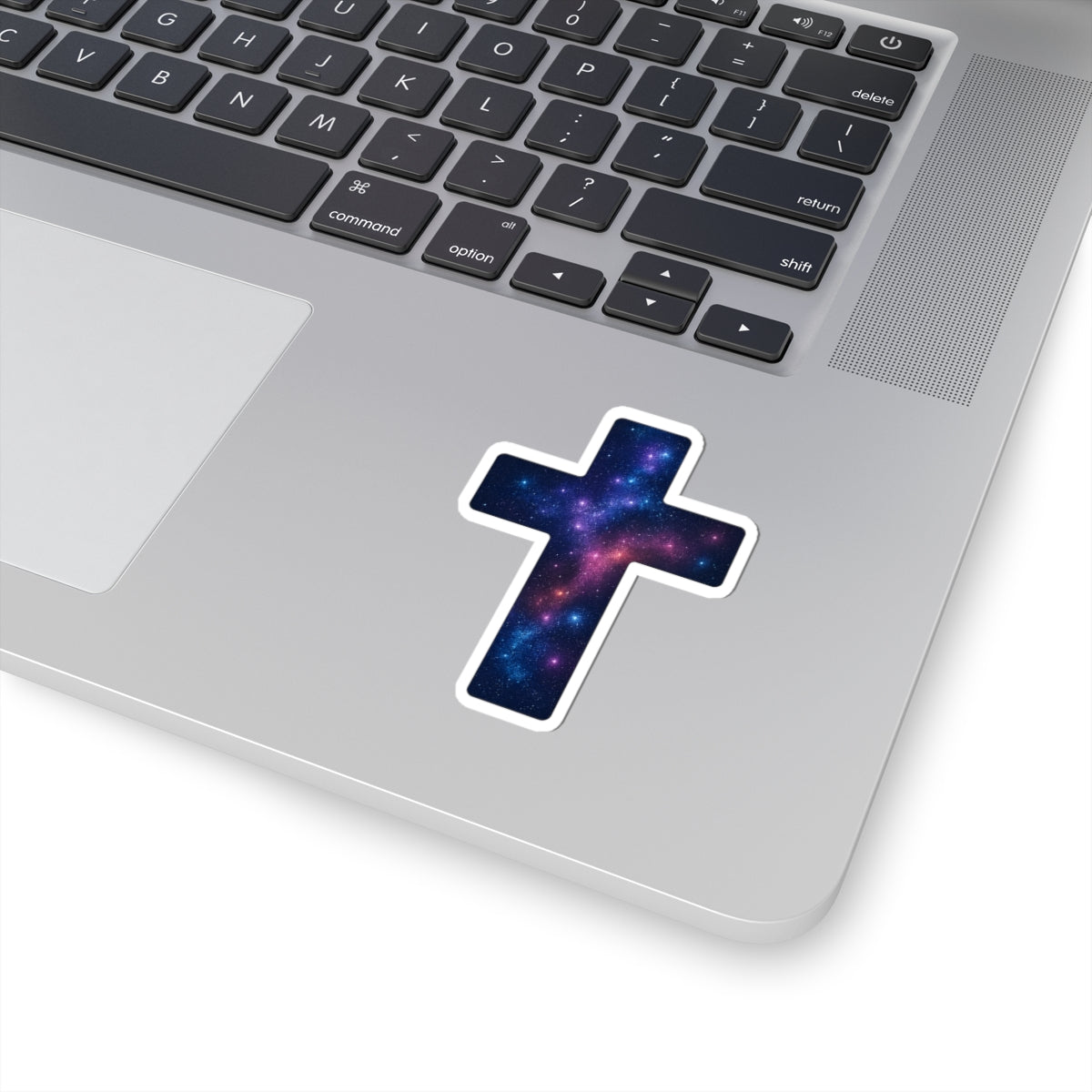 Galactic Cross Kiss-Cut Stickers Spiritual Decal Christian Sticker Easter Decor Religious Cross Sticker Gift for Believers