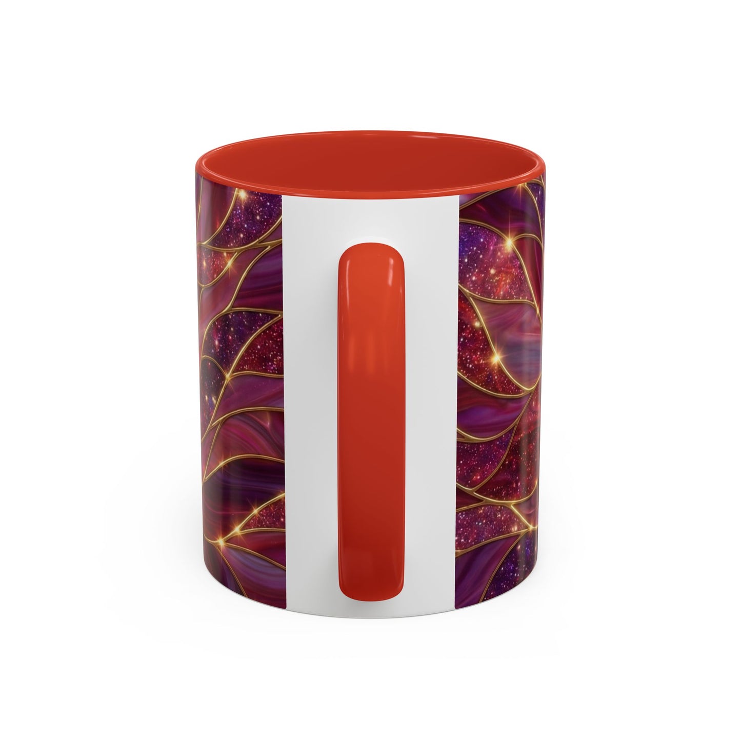 Stained Glass Heart Mug, Valentine Coffee Mug, Romantic Love Mug, Pink Red Ceramic Cup, Gift For Her, Anniversary Gift Mug