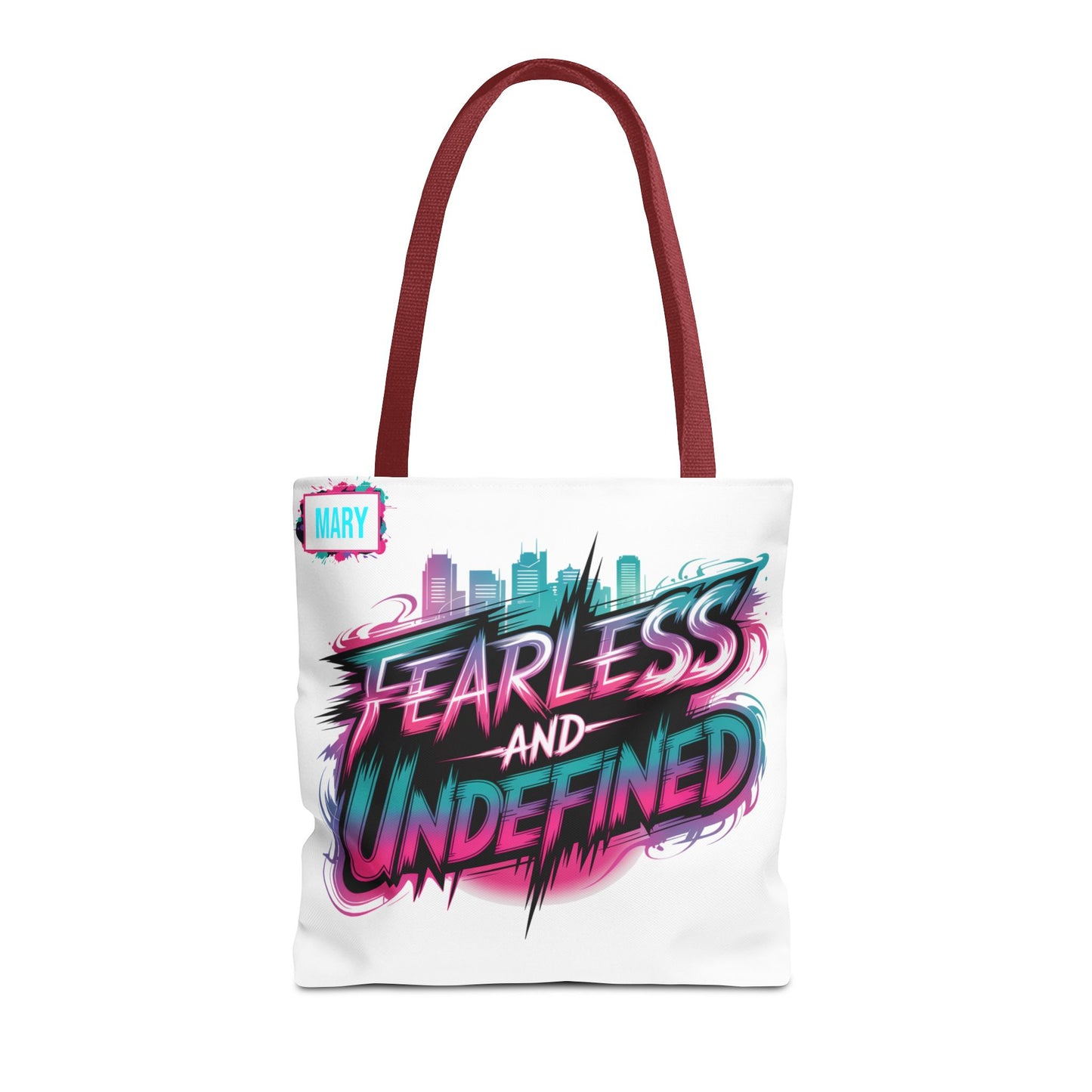 Custom Name Tote Bag | Fearless and Undefined Design | K-Pop Inspired Gift for Fans | Personalized Bold Aesthetic Bag | Trendy Streetwear Tote