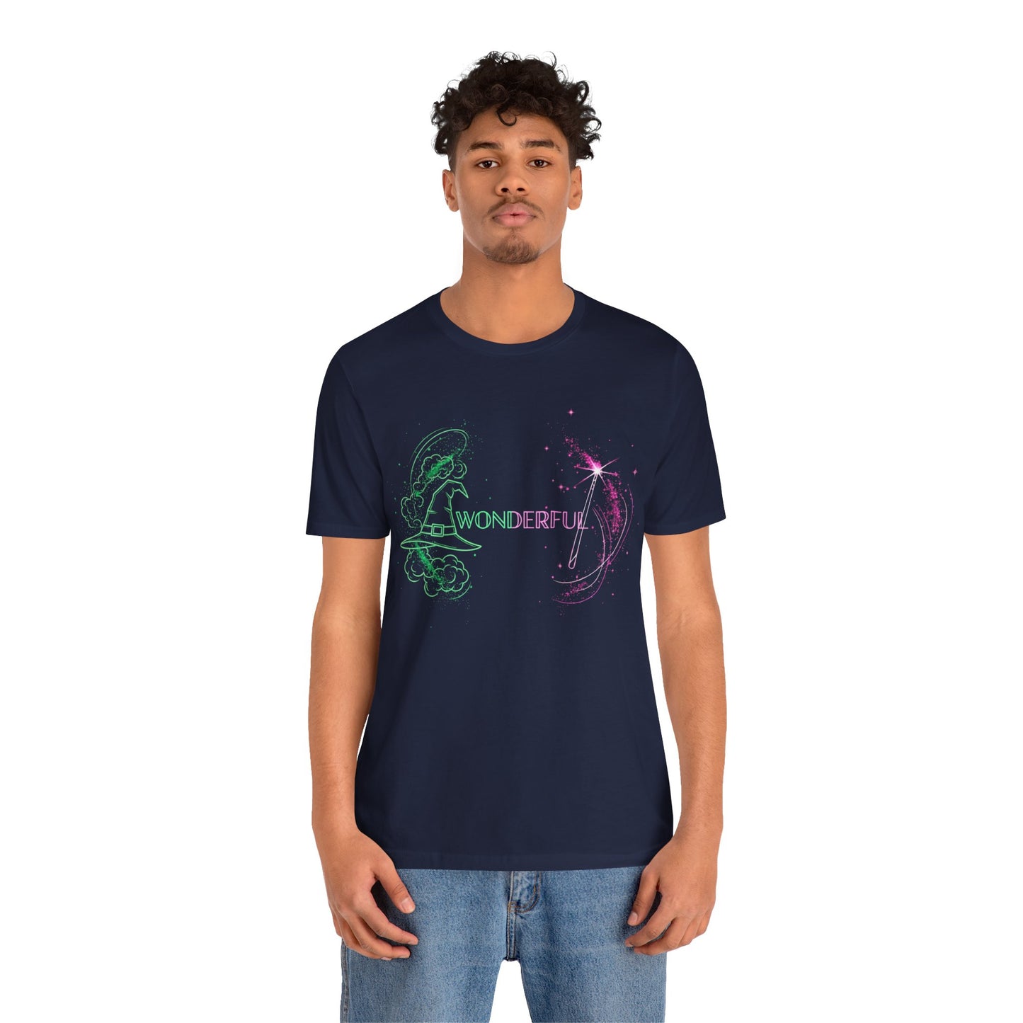 Wonderful Broadway Inspired T-Shirt, Magical Theater Graphic Tee, Green And Pink Sparkle Design, Unisex Gift For Musical Fans And Performers