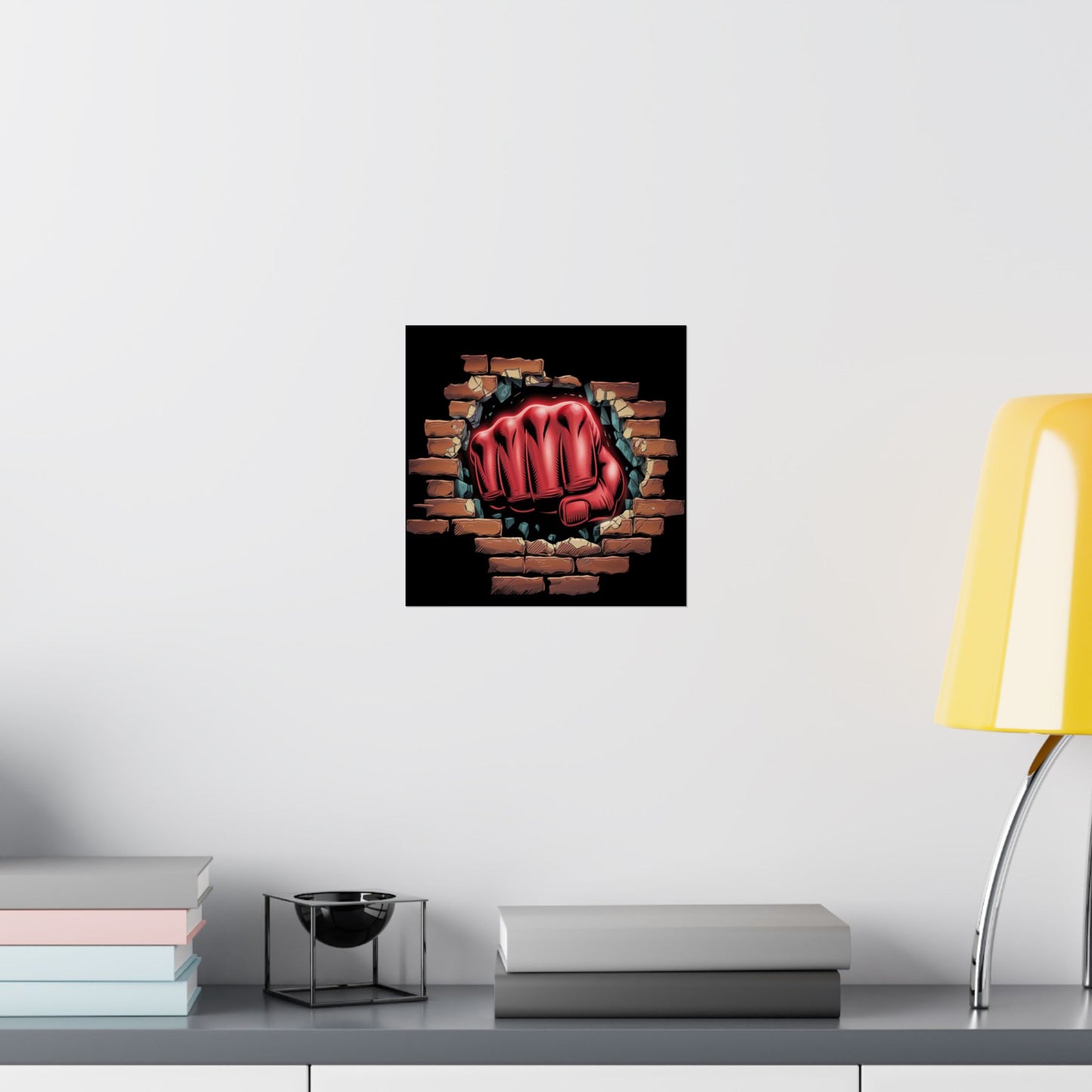 Poster Wall Art Red Fist Smash