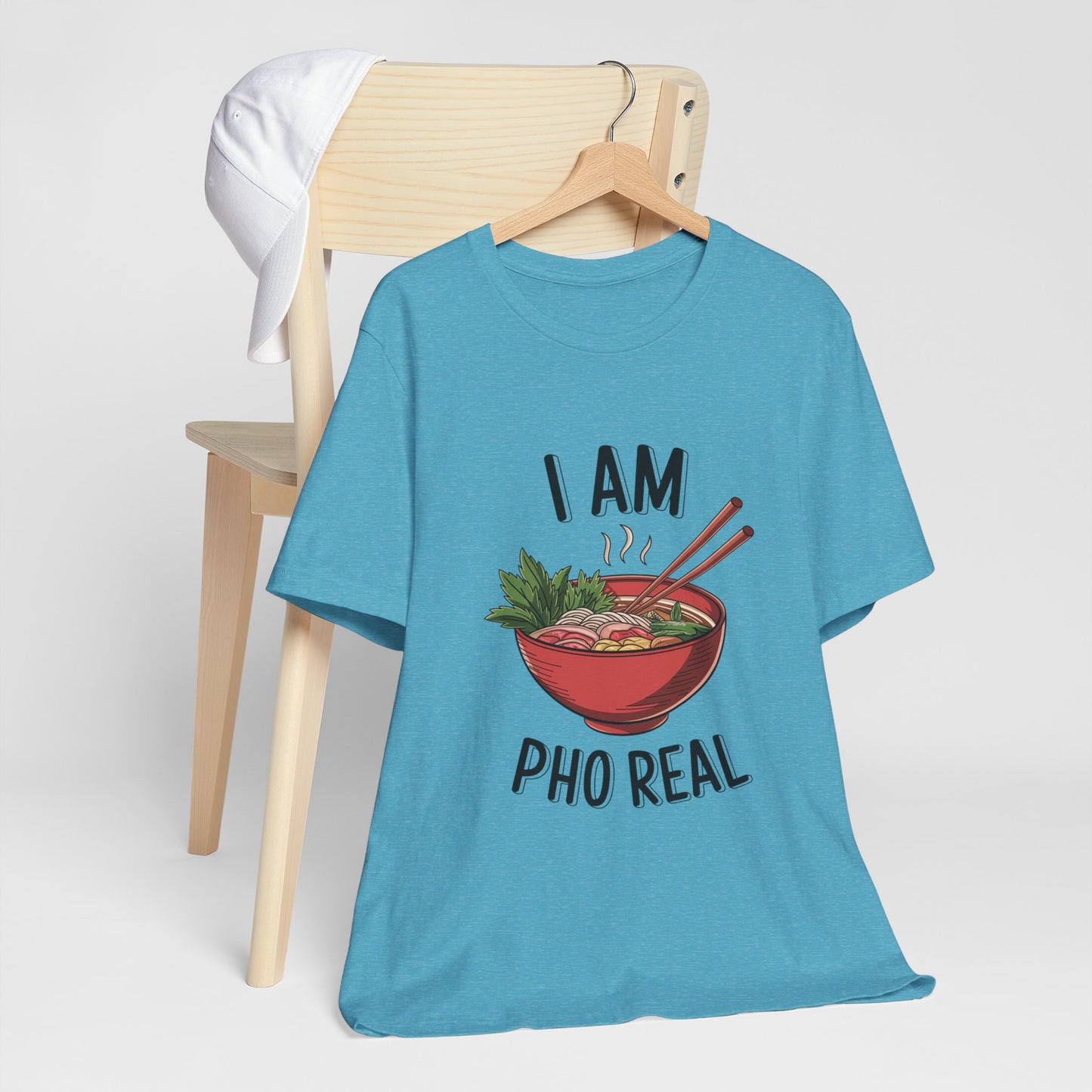 I Am Pho Real T-Shirt | Funny Pho Noodle Bowl Tee, Vietnamese Food Pun Shirt, Ramen & Noodle Lover Gift, Cute Asian Cuisine Graphic Top