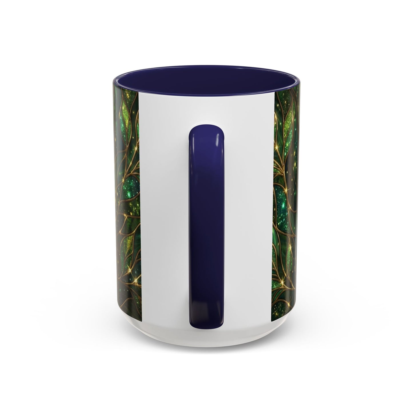 Stained Glass Shamrock Mug, Celtic Irish Coffee Cup, Green Stained Glass Mug, Shamrock Art Mug, St Patrick’s Day Gift