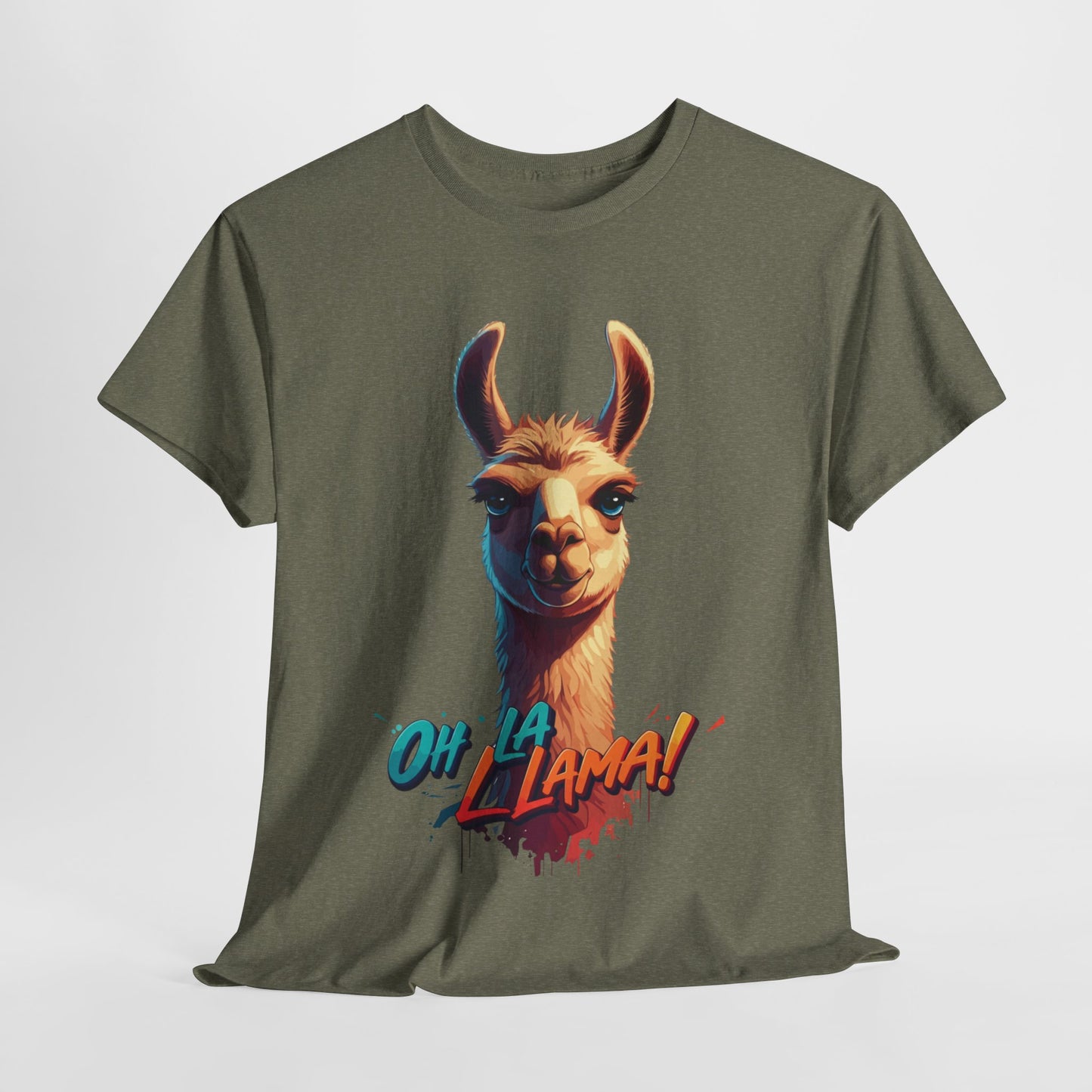 Oh la Llama Graphic Tee | Fun Llama T-Shirt, Cute Animal Lover Shirt, Llama Lover Gift, Quirky Party Tee, Trending Llama Fashion