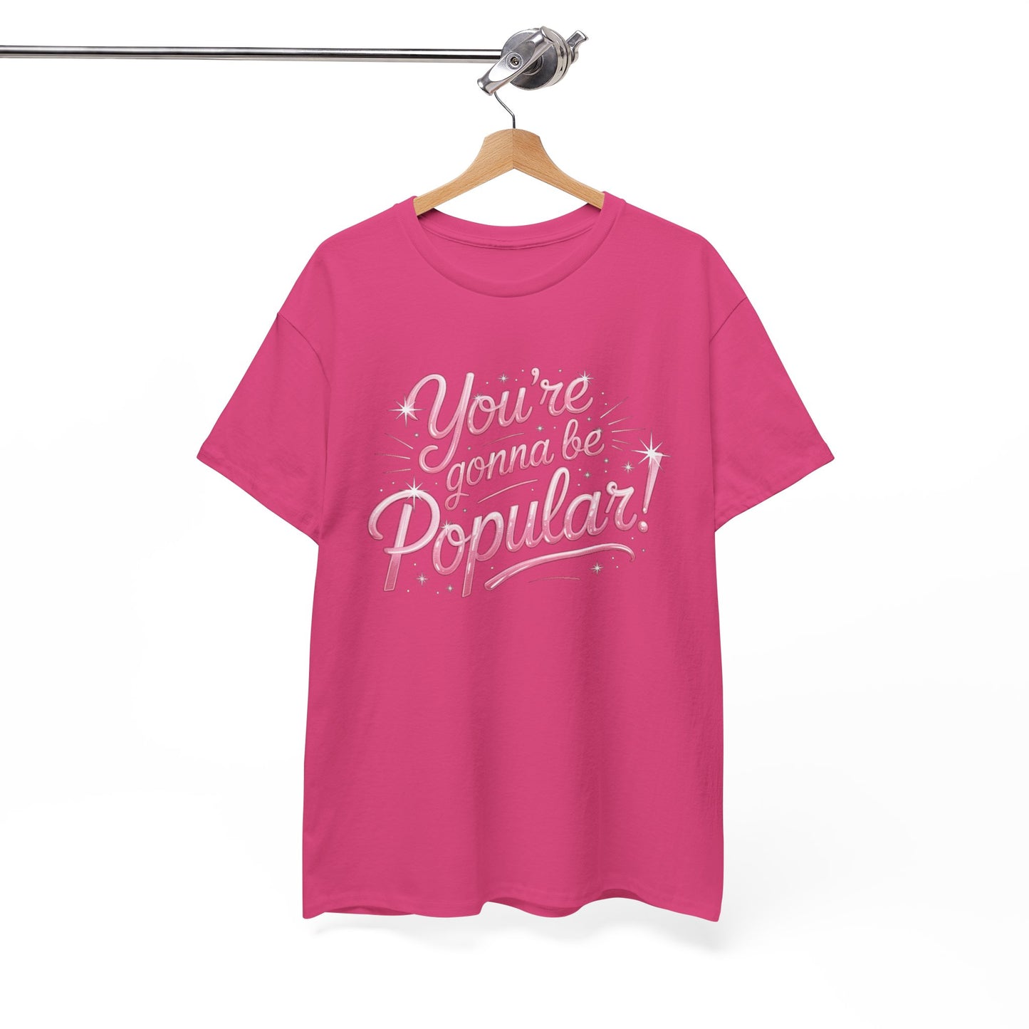You’re Gonna Be Popular Wicked Musical Tee – Broadway Quote Shirt – Funny Retro Typography T-Shirt for Theatre Fans & Musical Lovers