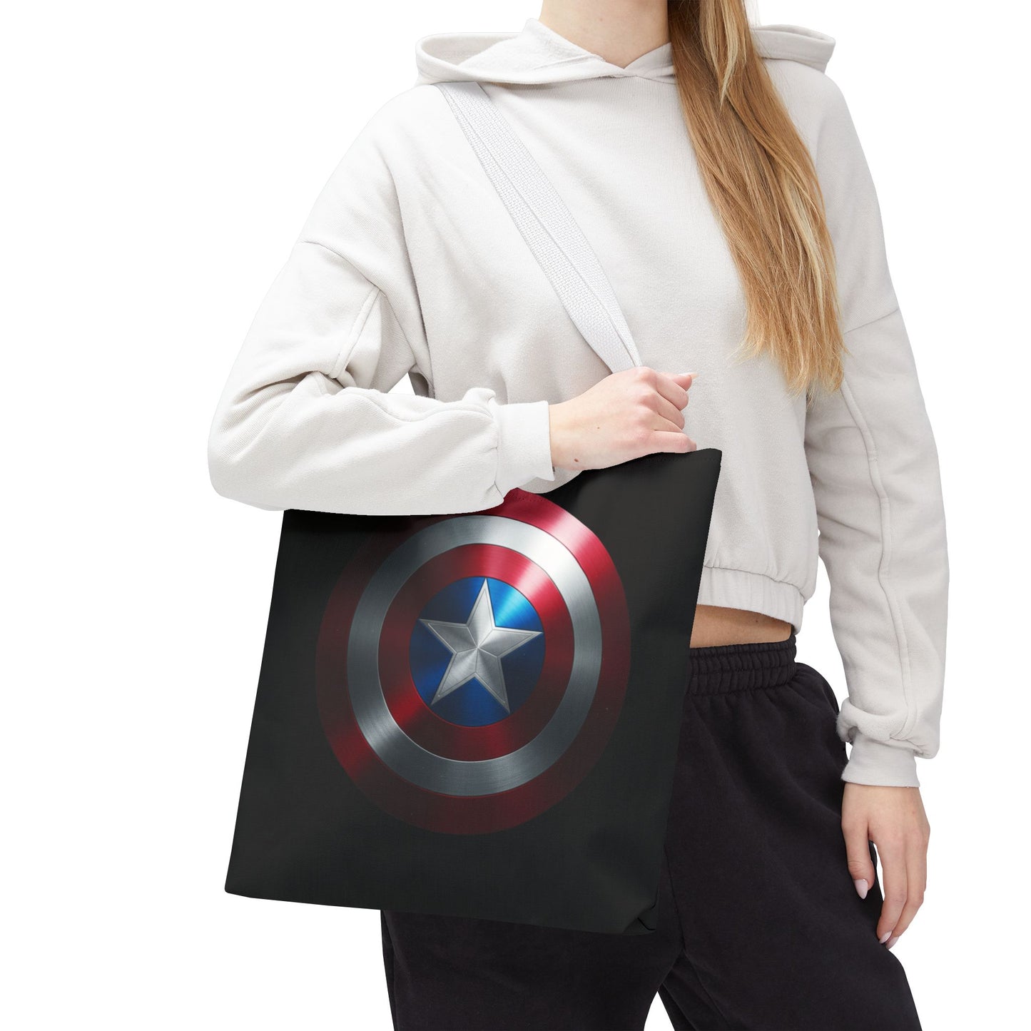 Heroic Shield Tote Bag - Stylish Marvel-Inspired Carryall for Fans