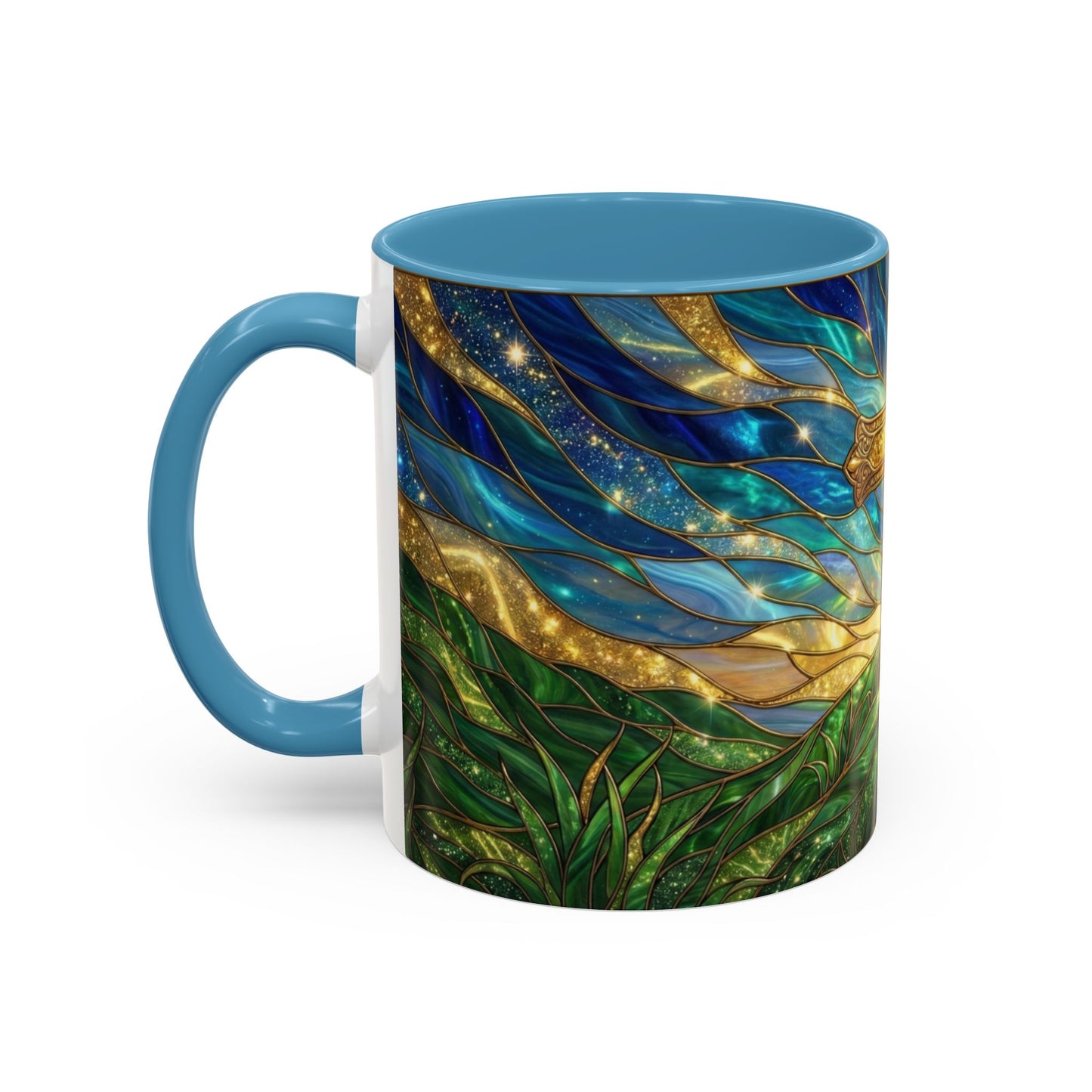 Christian Cross Mug, Stained Glass Cross Coffee Mug, Religious Gift For Christian, Faith Based Mug, Inspirational Bible Mug