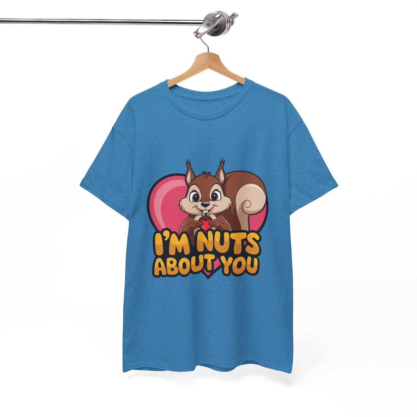 I’m Nuts About You Shirt, Funny Valentine Shirt, Squirrel Love T Shirt, Cute Animal Pun Tee, Valentine Gift For Him Her