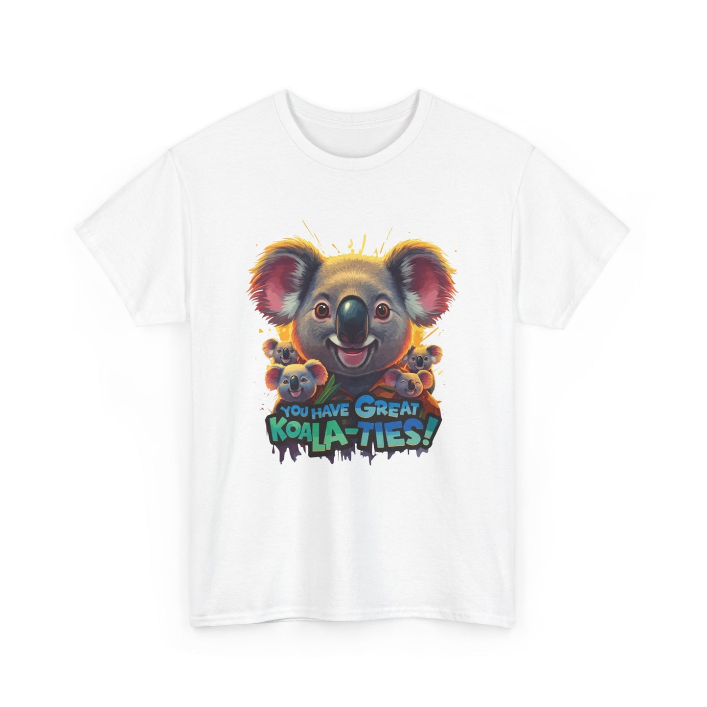 You Have Great Koala‑ties Tee – Cute Koala Pun T‑Shirt, Animal Lover Gift, Funny Wildlife Graphic, Unisex Casual Tee