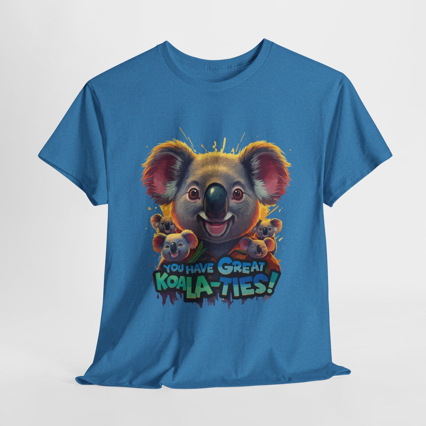 You Have Great Koala‑ties Tee – Cute Koala Pun T‑Shirt, Animal Lover Gift, Funny Wildlife Graphic, Unisex Casual Tee