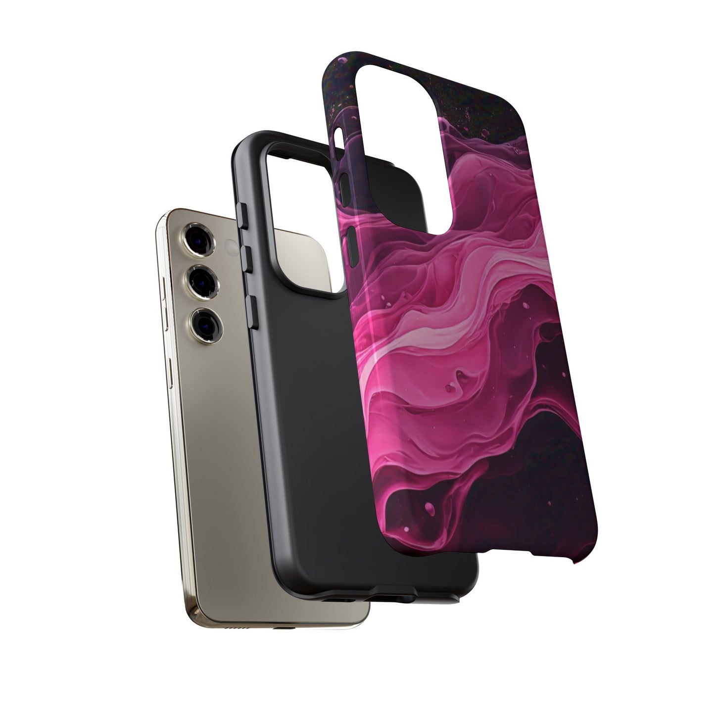 Samsung Galaxy Pink Paint Splash phone cover