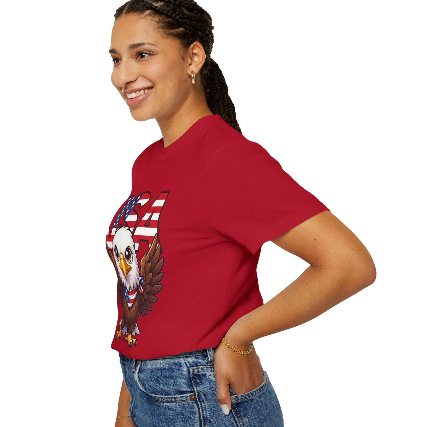 USA Eagle Shirt, Patriotic Comfort Colors Shirt, American Flag Eagle T Shirt, Fourth Of July Shirt, Freedom Graphic Tee, USA Pride Shirt