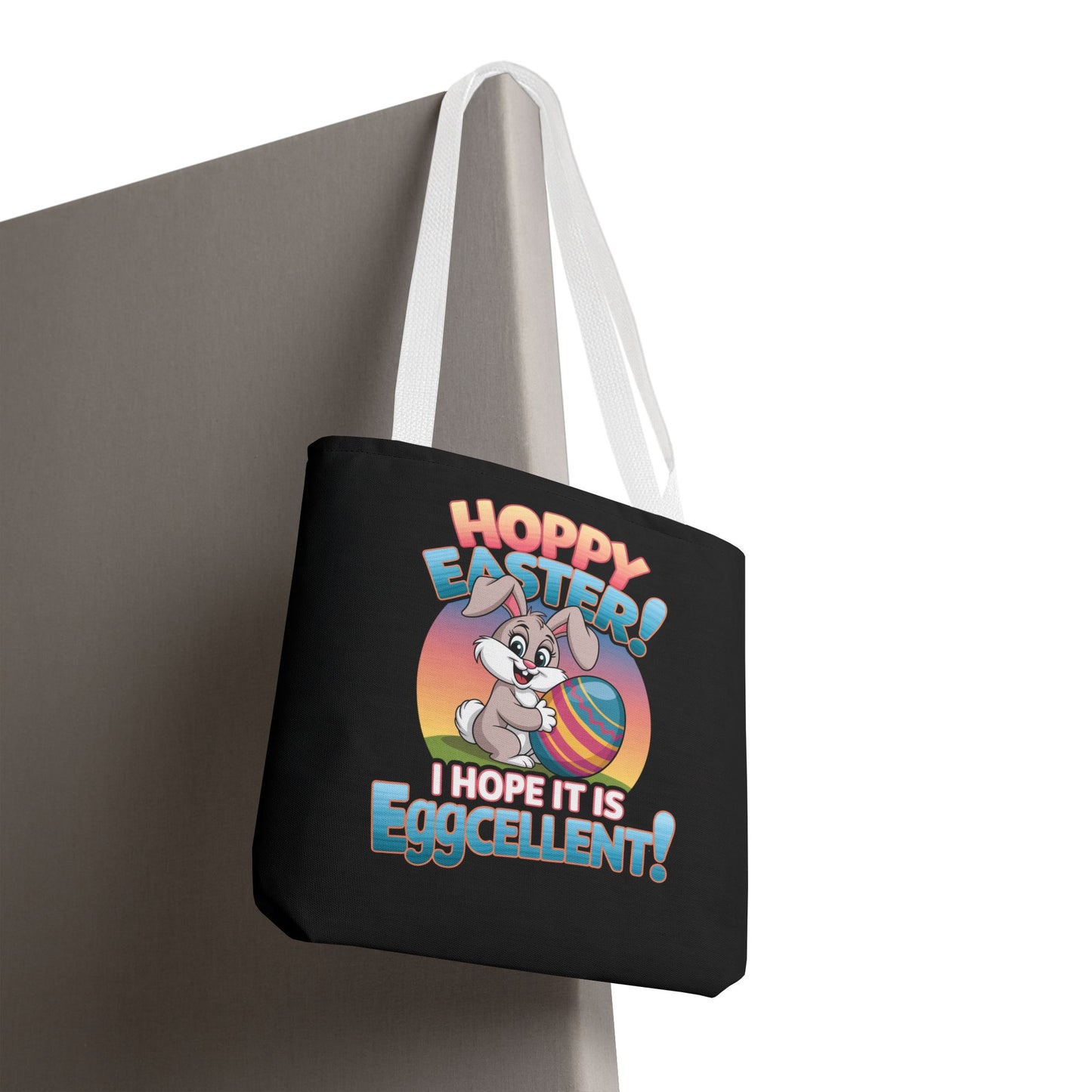 Happy Easter Tote Bag Eggcellent Bunny Design Easter Bag Easter Gift Easter Tote Accessory