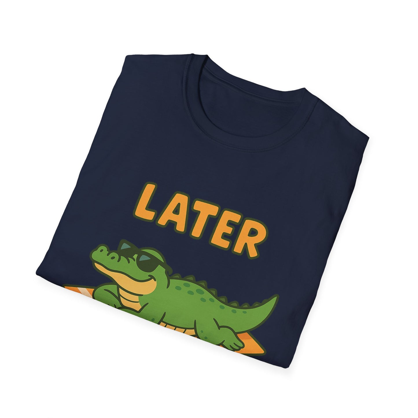 Later Gator Graphic Tee - Funny Alligator T-Shirt | Funny Summer Shirt | Trendy Animal Tee | Cute Gator Gift | Y2K Retro Humor Tee