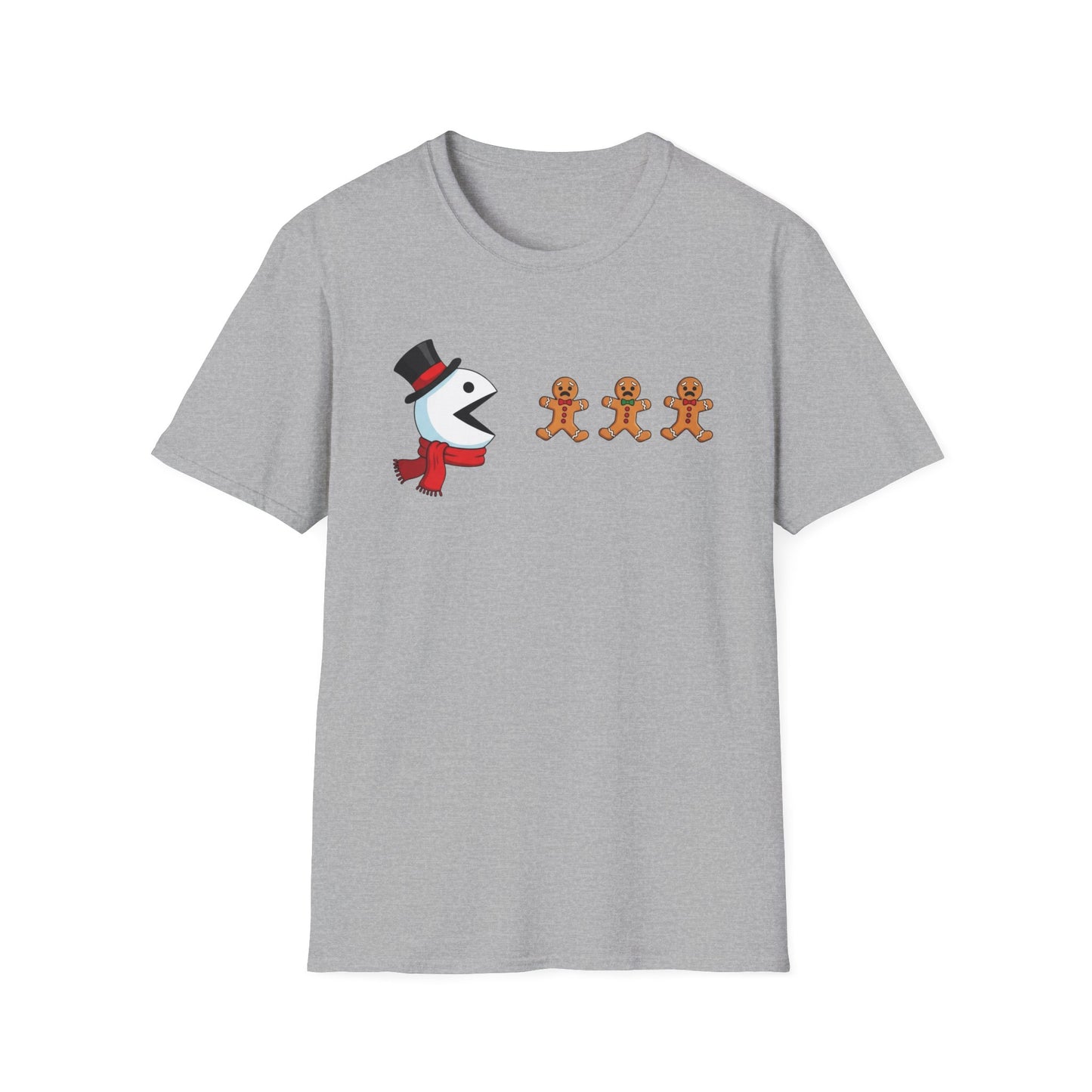 Funny Snowman And Gingerbread T-Shirt, Cute Christmas Tee, Holiday Humor Shirt, Festive Graphic Tee For Men And Women, Winter Gift Idea